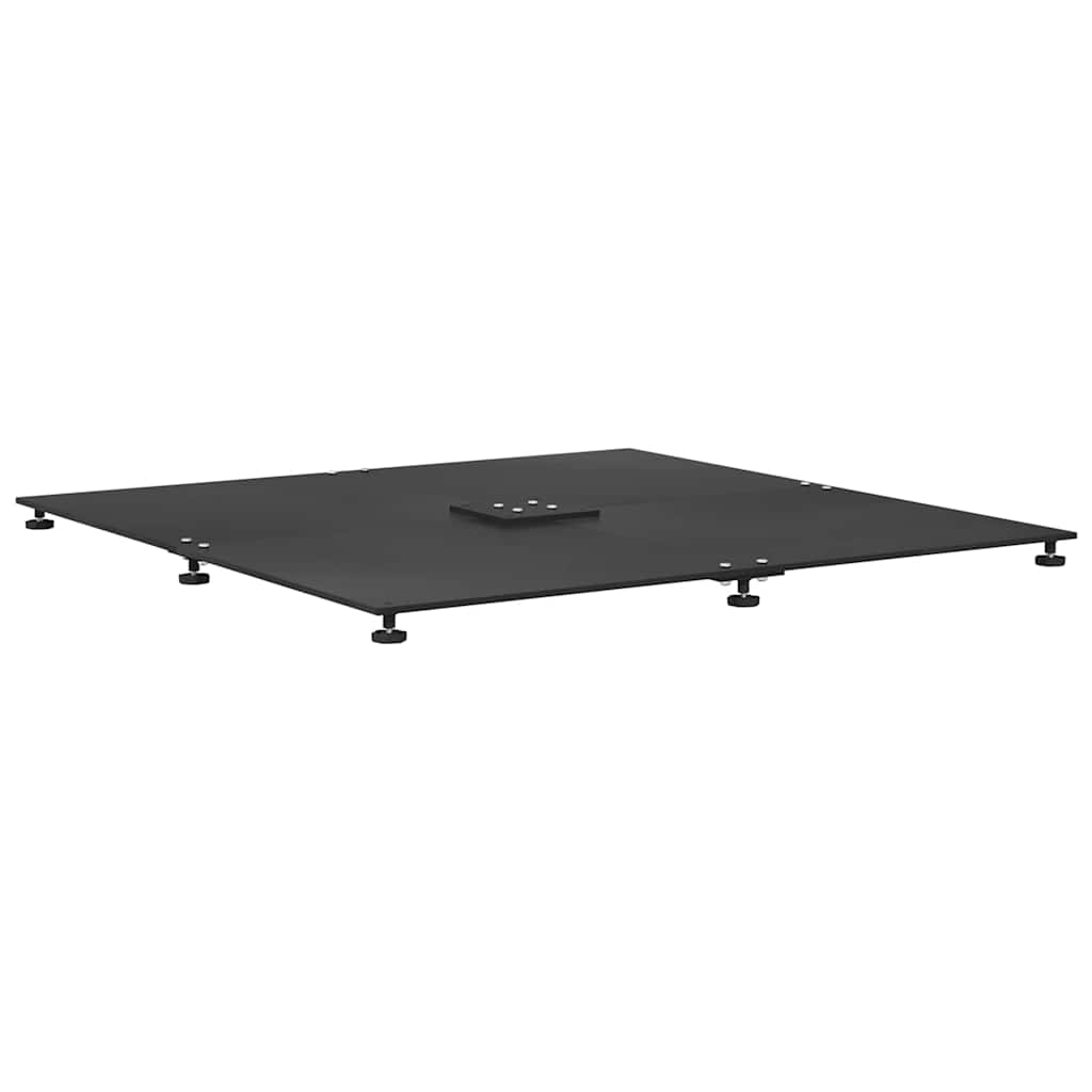 Baza za suncobran Crna 100 x 100 x 4 cm Čelik