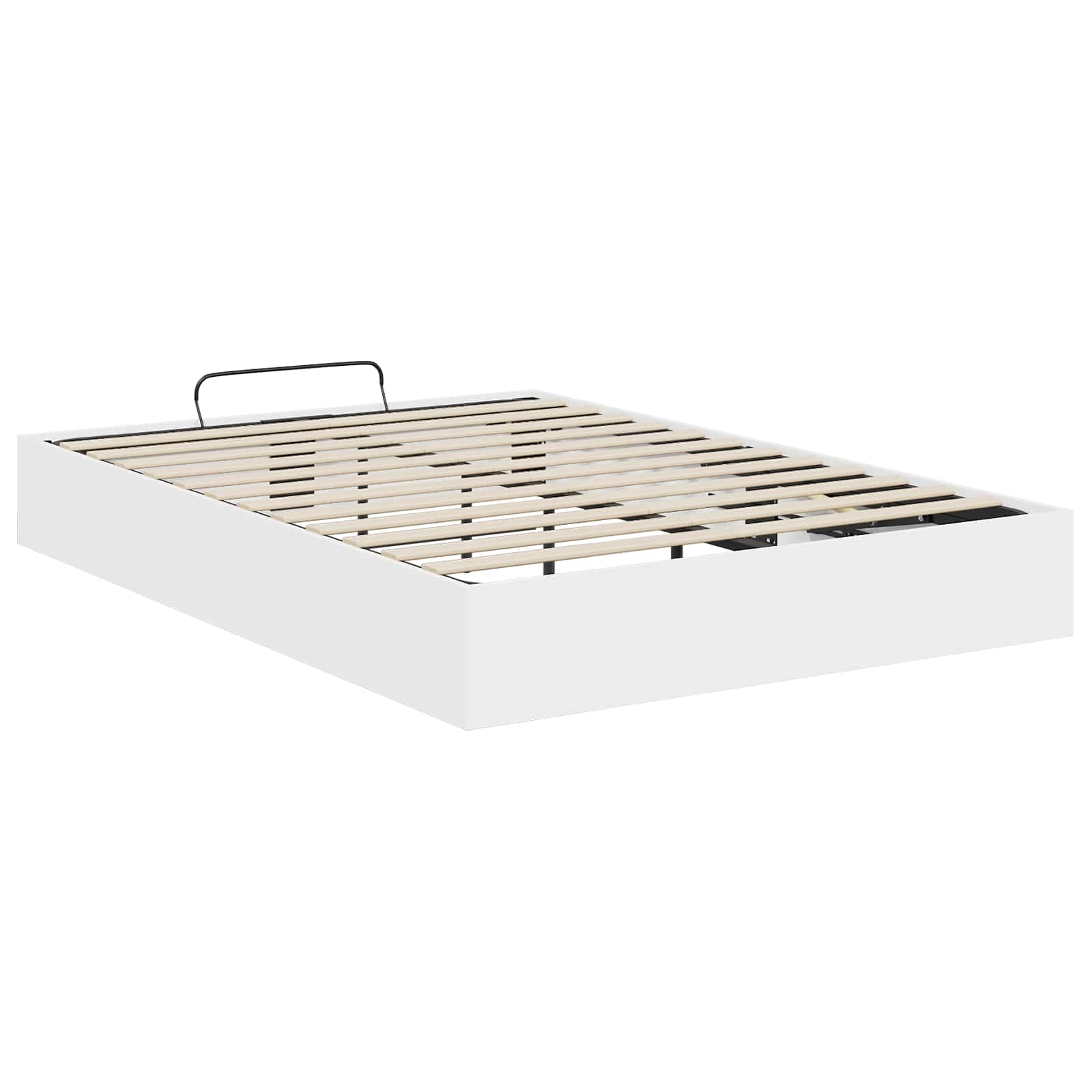 Otomanski krevet Bijeli 203 x 120 x 25 cm Konstrukcijsko drvo