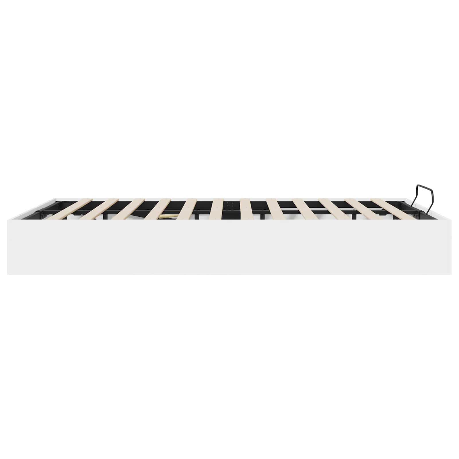 Otomanski krevet Bijeli 203 x 120 x 25 cm Konstrukcijsko drvo