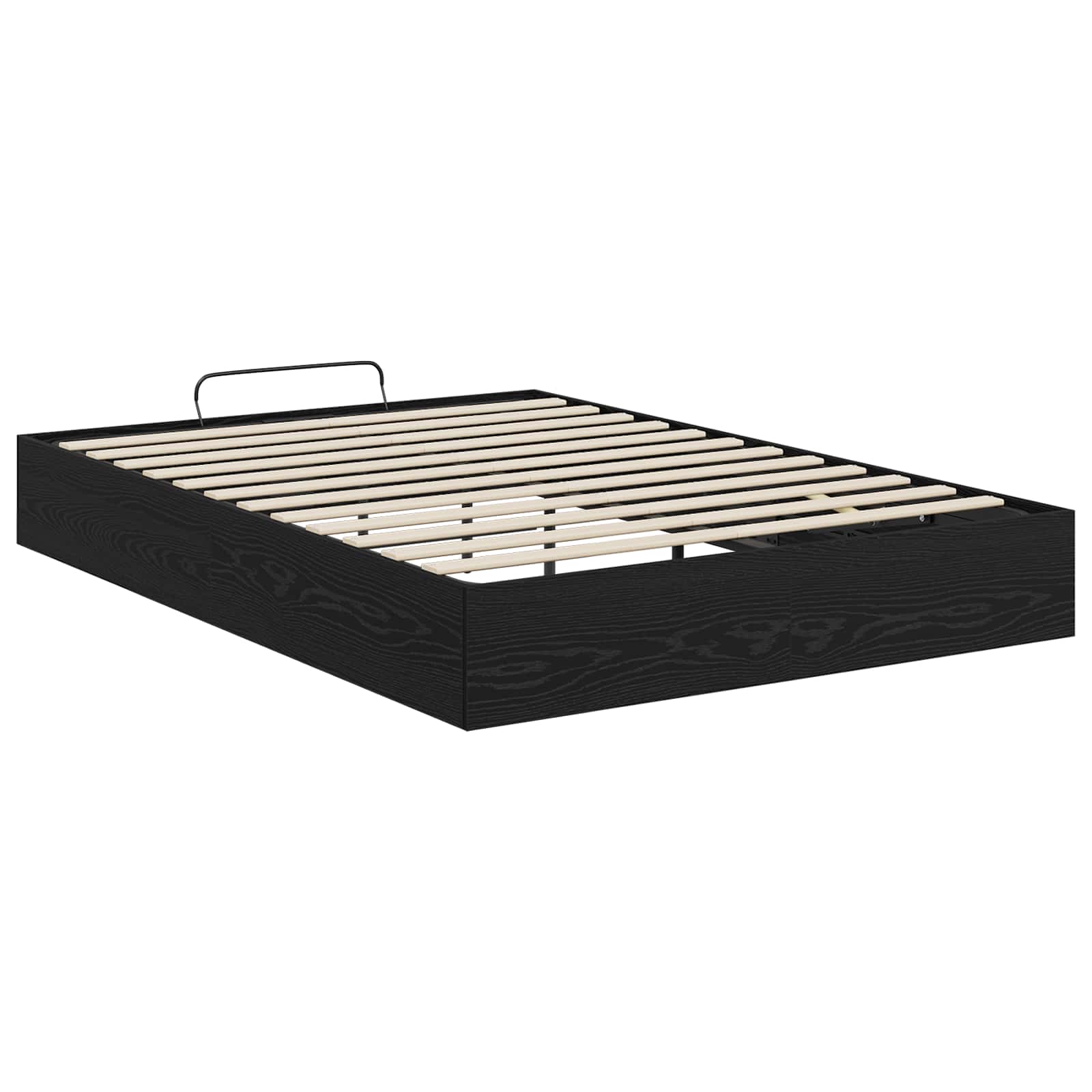 Otomanski krevet s pohranom Crni Hrast 203 x 120 x 25 cm