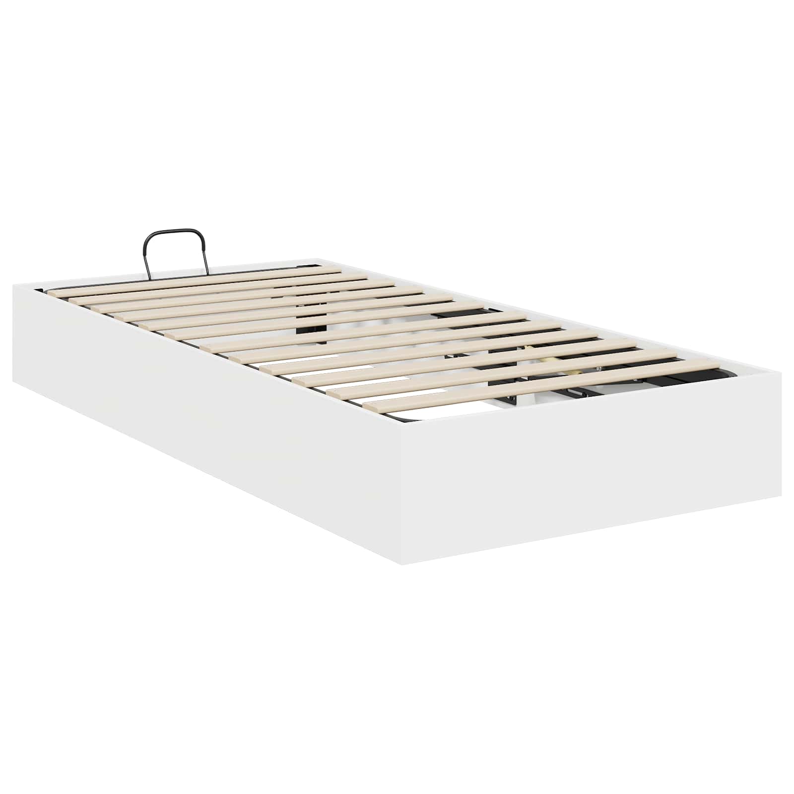Otomanski krevet Bijeli 203 x 100 x 25 cm Konstrukcijsko drvo