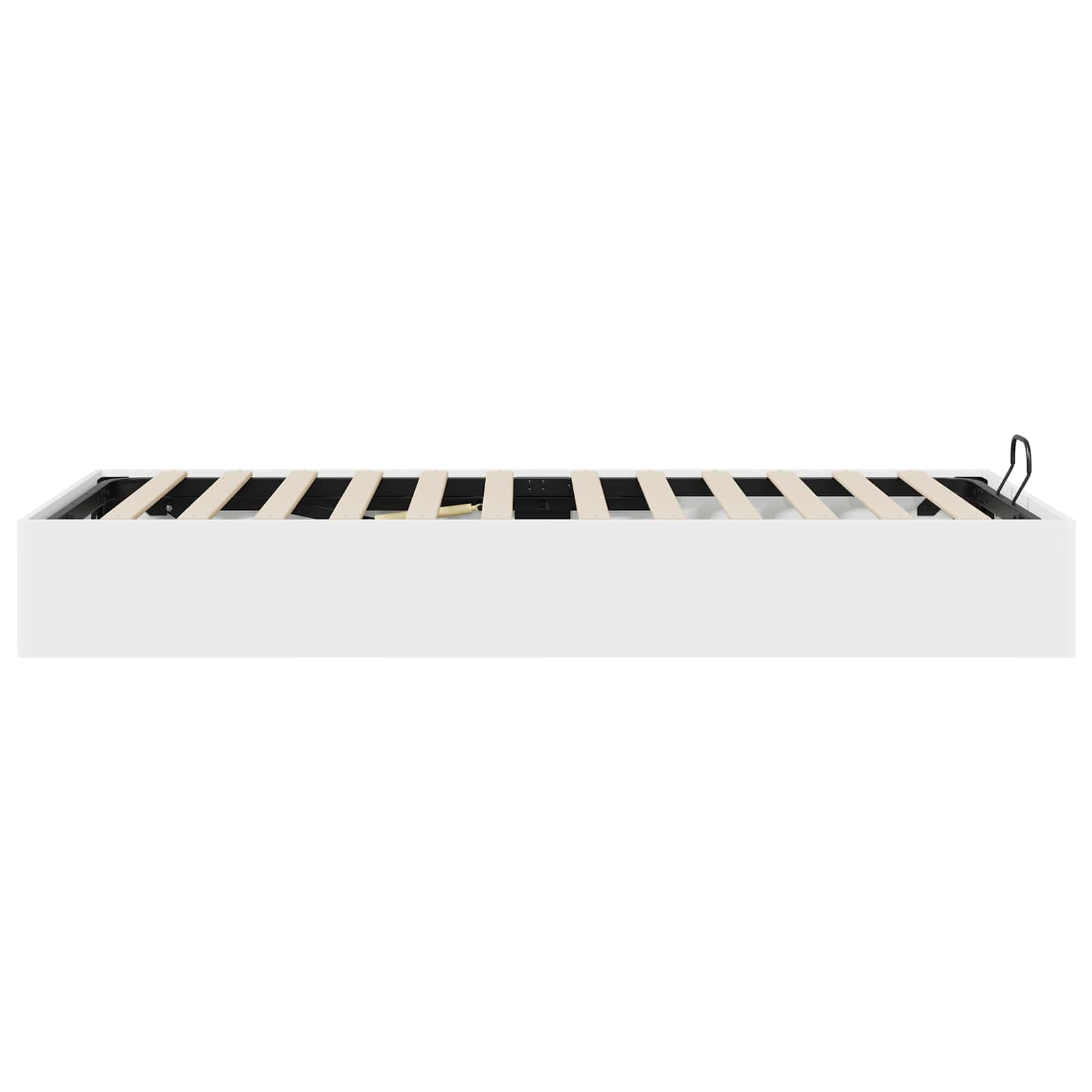 Otomanski krevet Bijeli 203 x 100 x 25 cm Konstrukcijsko drvo
