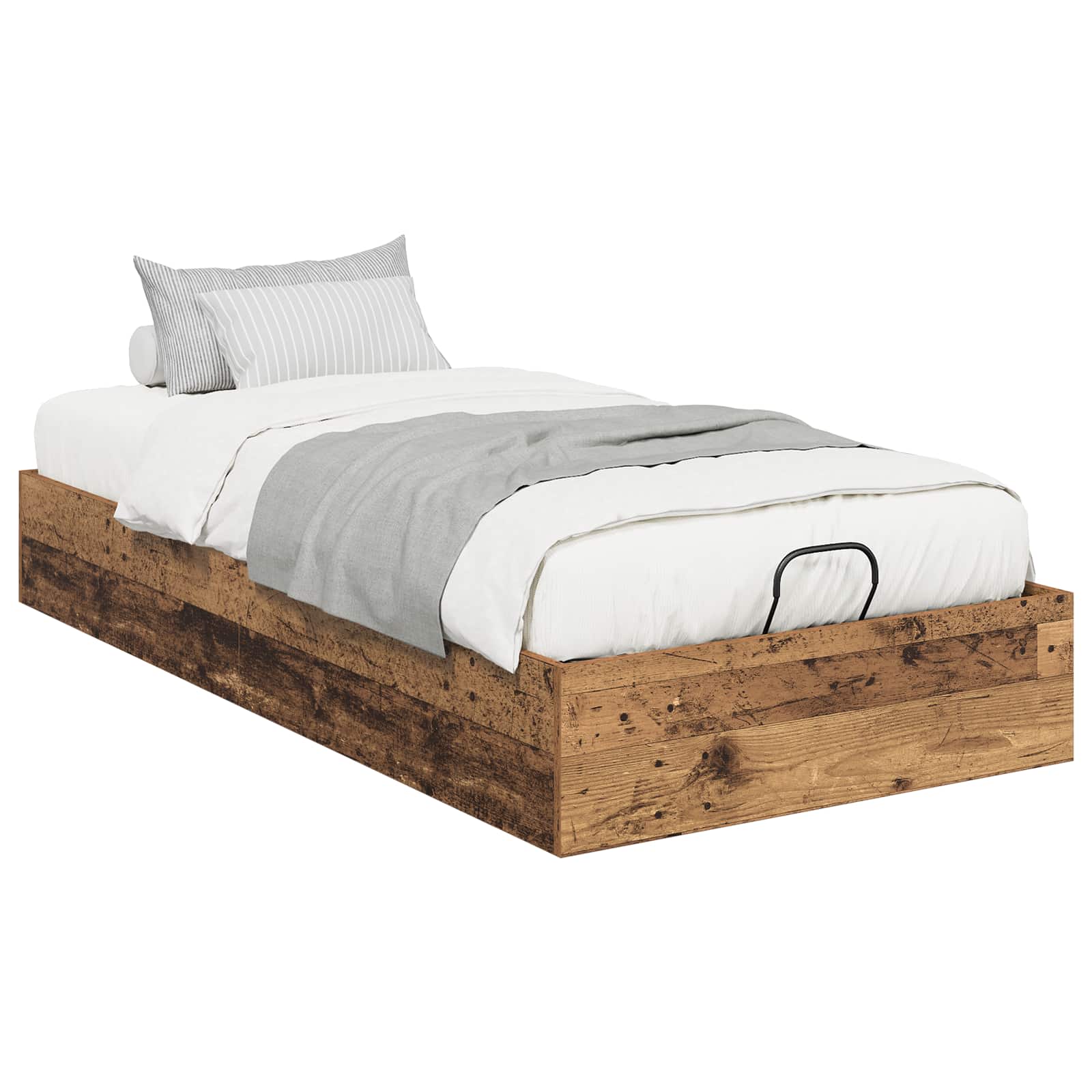 Otomanski krevet s pohranom Staro drvo 203 x 100 x 25 cm