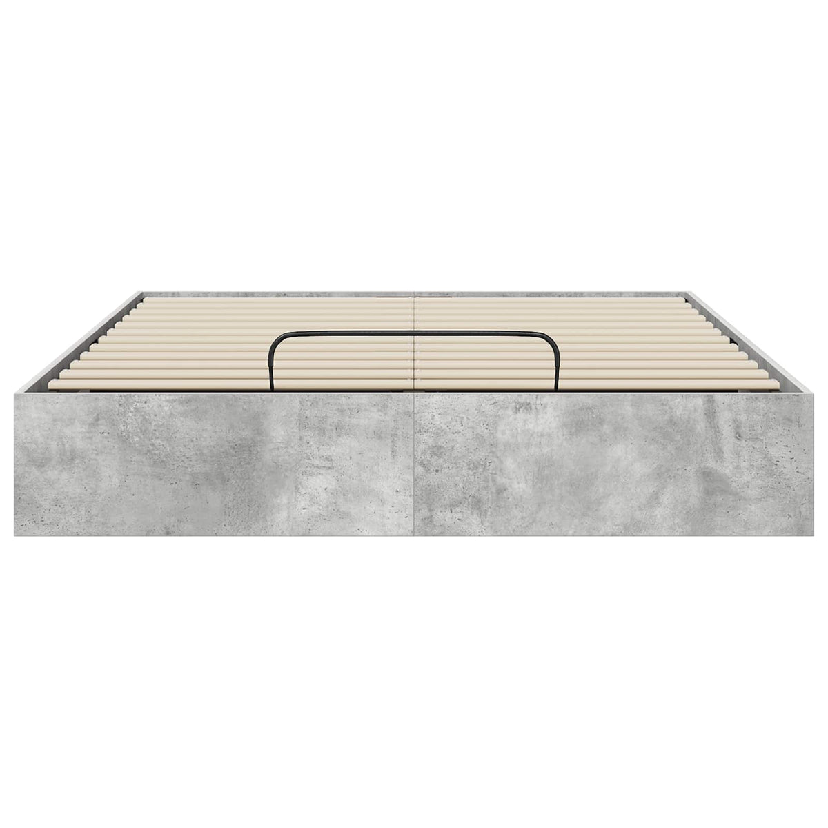 Otomanski krevet Betonsko Siva 140 x 200 cm Konstrukcijsko drvo