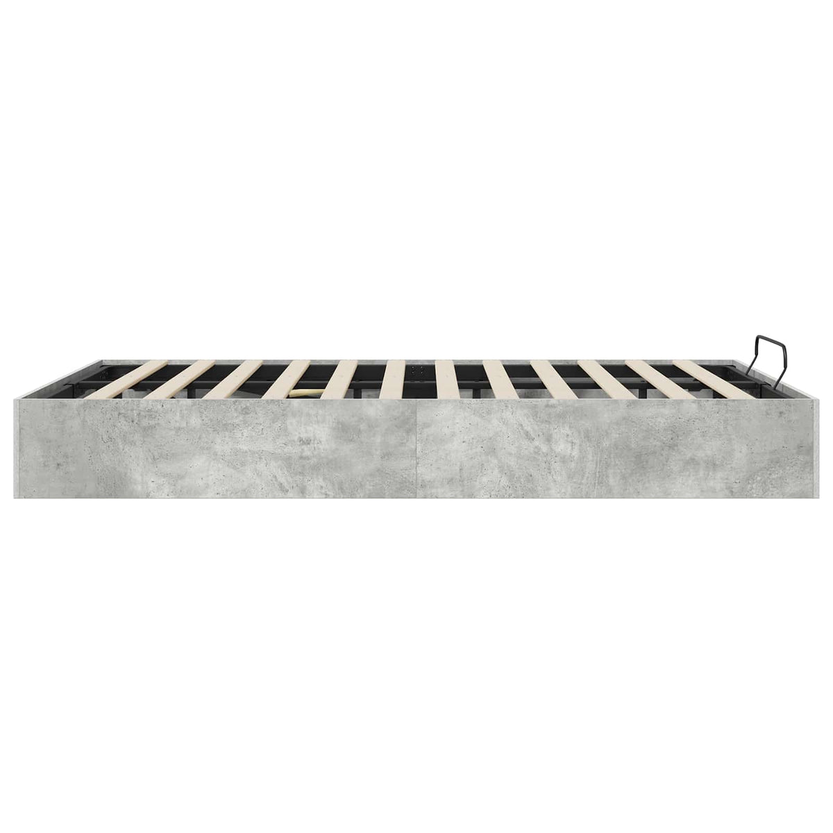 Otomanski krevet Betonsko Siva 140 x 200 cm Konstrukcijsko drvo