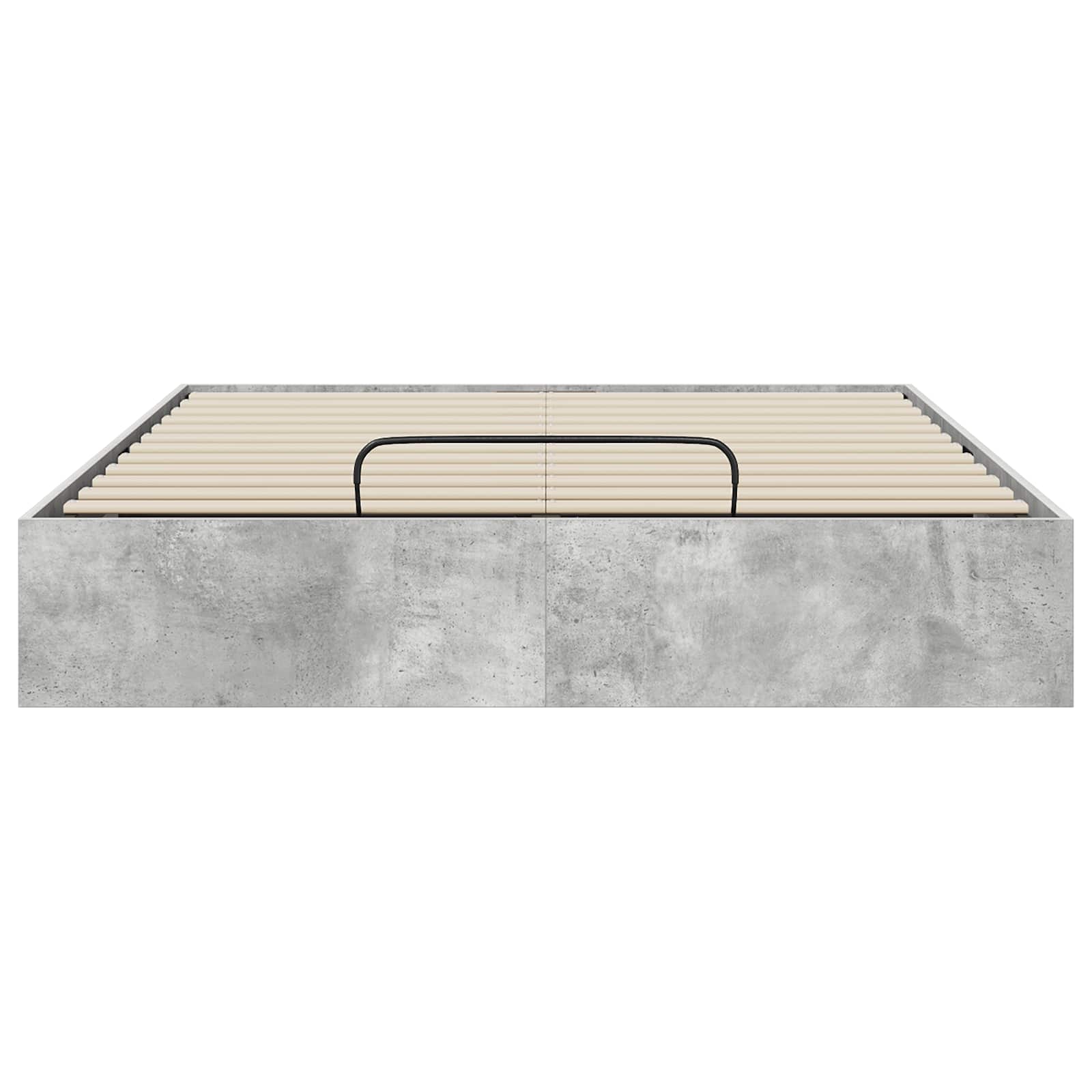 Otomanski krevet Betonsko Siva 135 x 190 cm Konstrukcijsko drvo