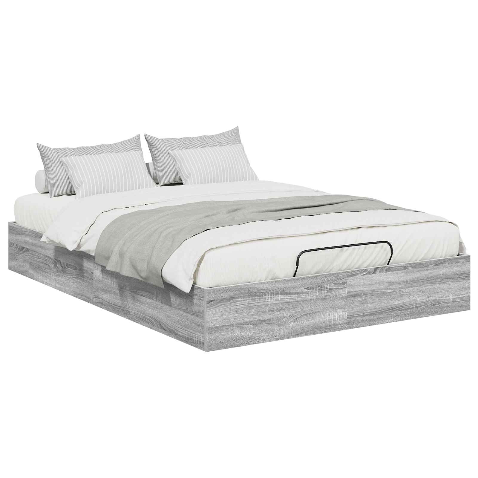 Otomanski krevet s pohranom Sivi Sonoma 193 x 135 x 25 cm