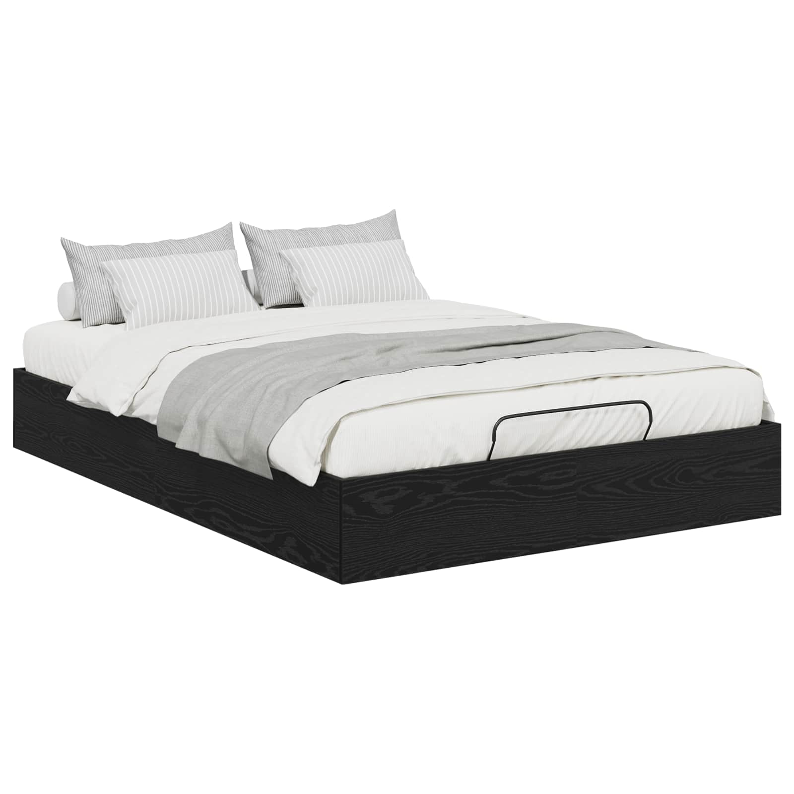 Otomanski krevet s pohranom Crni Hrast 193 x 120 x 25 cm