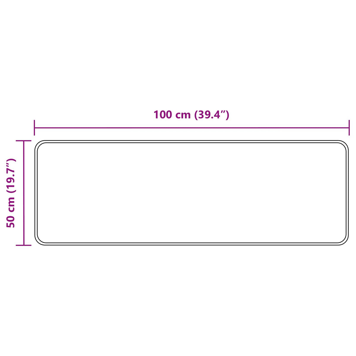 Traka za tepih MARSA Krema 50 x 100 cm Poliester i PVC