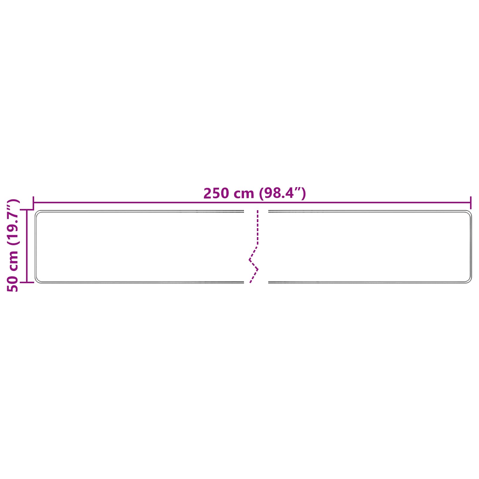 Traka za tepih MARSA Krema 50 x 250 cm Poliester i PVC