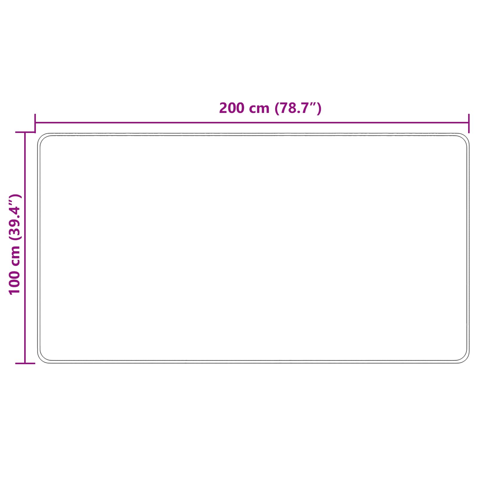 Traka za tepih MARSA Krema 100 x 200 cm Poliester i PVC