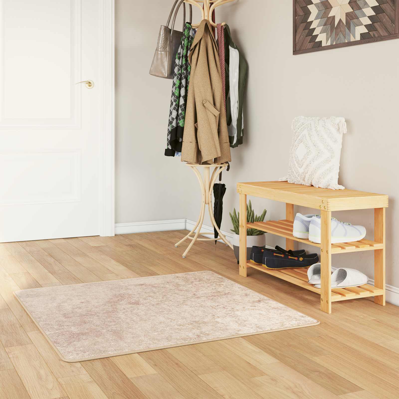 Traka za tepih MARSA Bež 100 x 100 cm Poliester i PVC