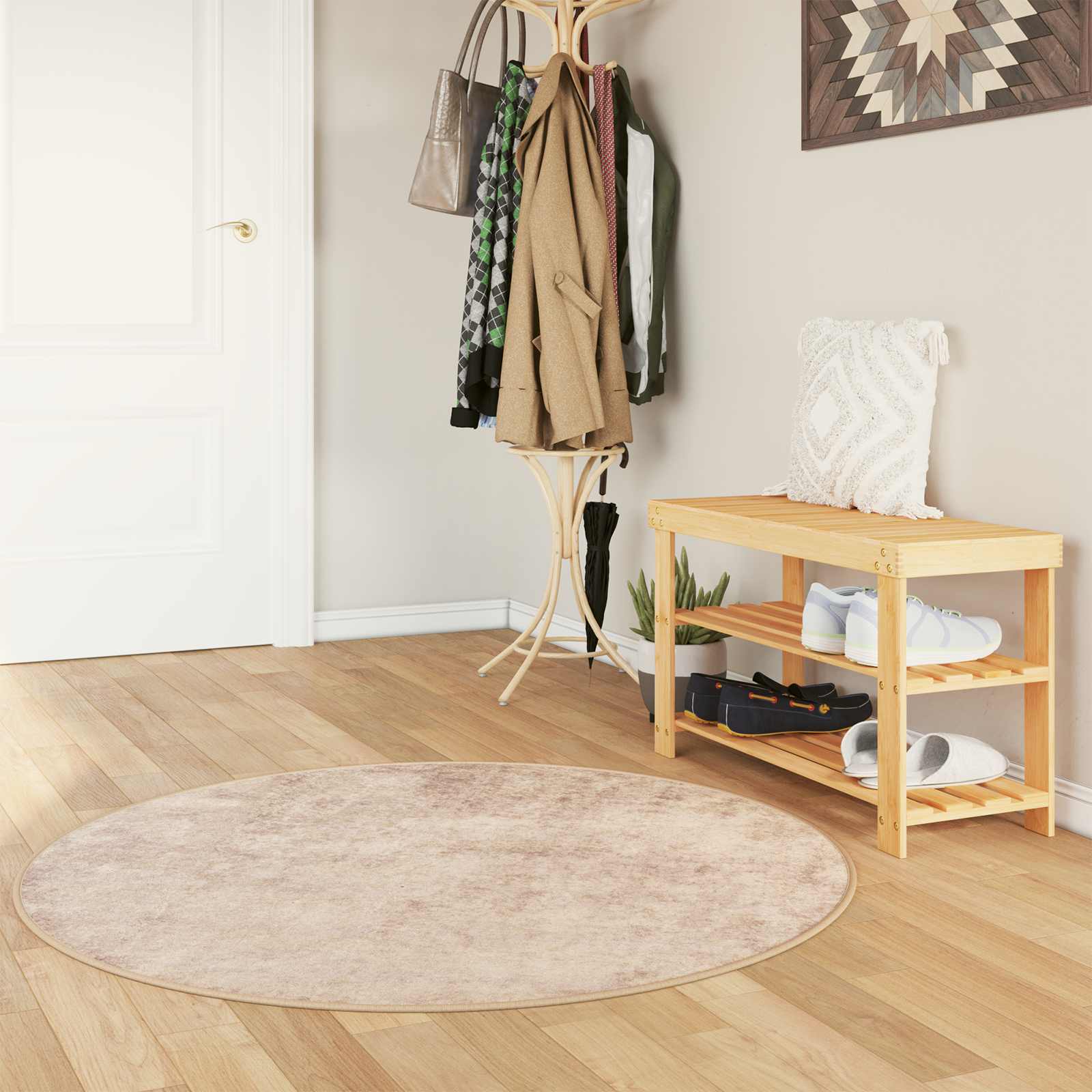Traka za tepih MARSA Bež 120 x 120 cm Poliester i PVC