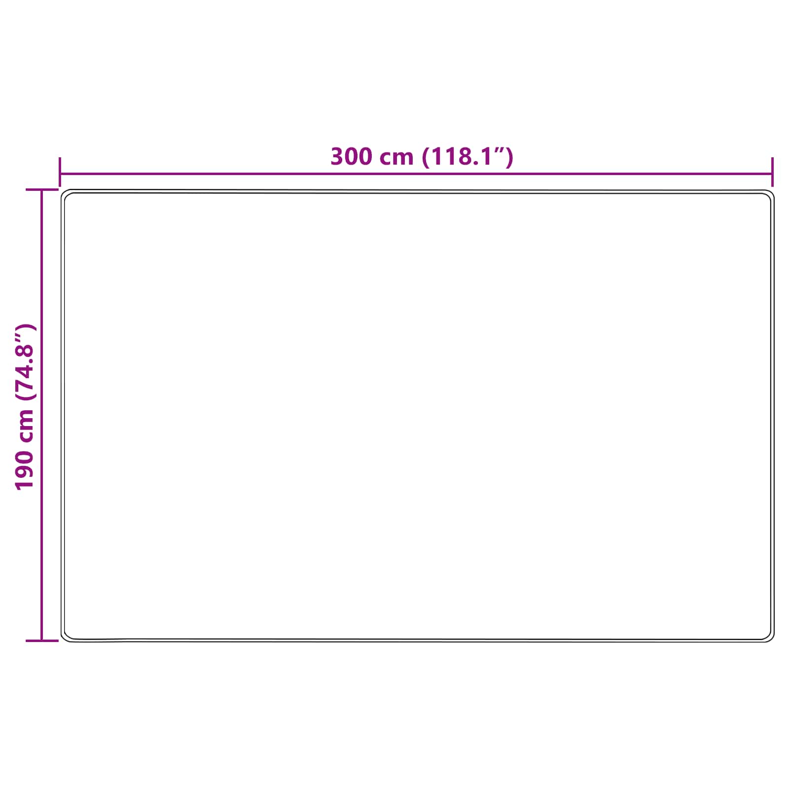 Traka za tepih MARSA Šumsko zelena 190 x 300 cm Poliester i PVC