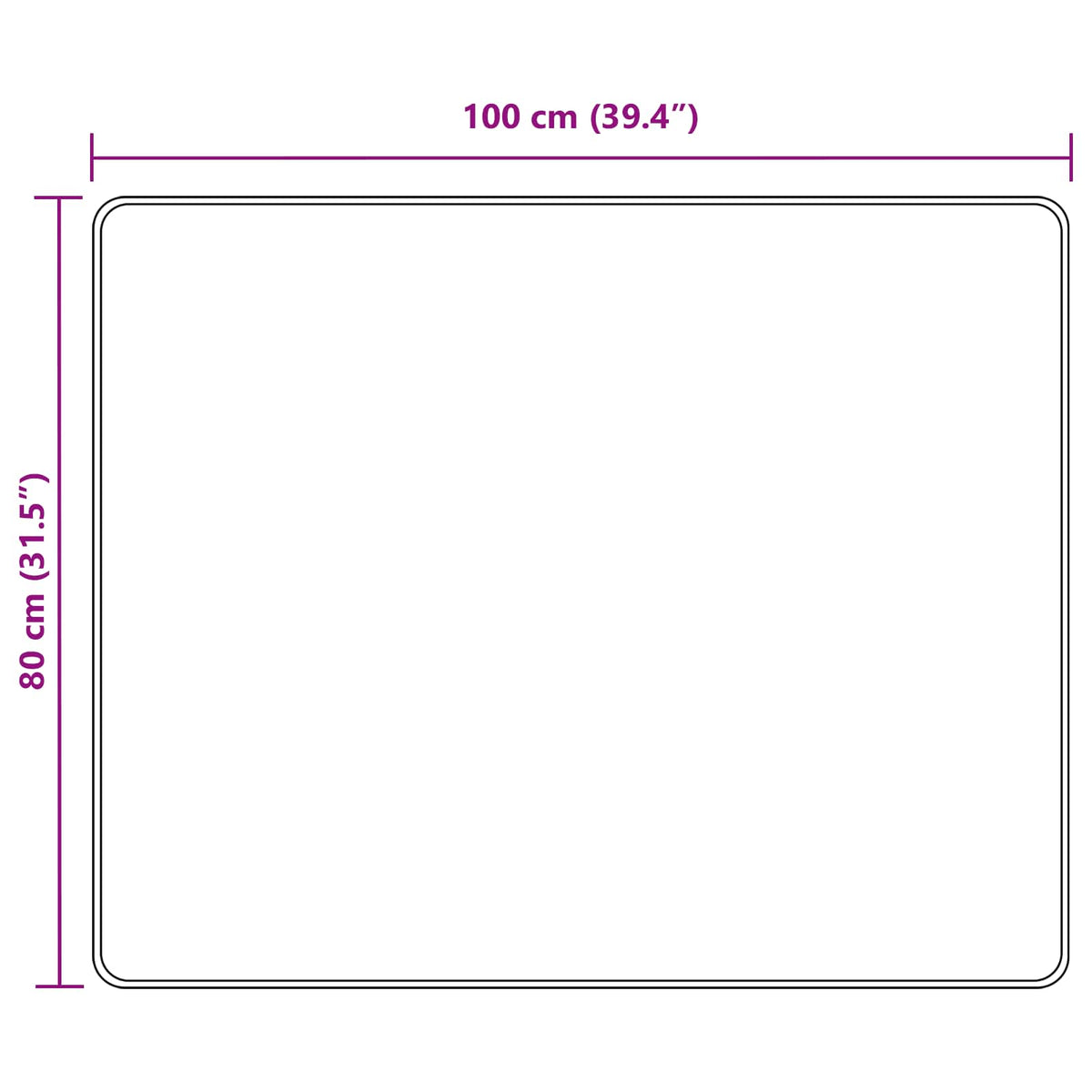 Traka za tepih MARSA Sivi 80 x 100 cm Poliester i PVC