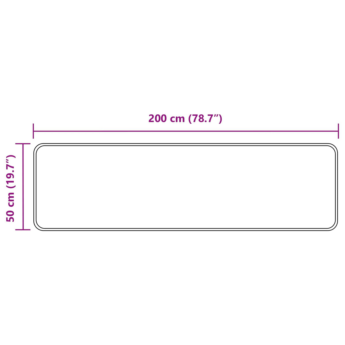 Traka za tepih MARSA Žuta 50 x 200 cm Poliester i PVC