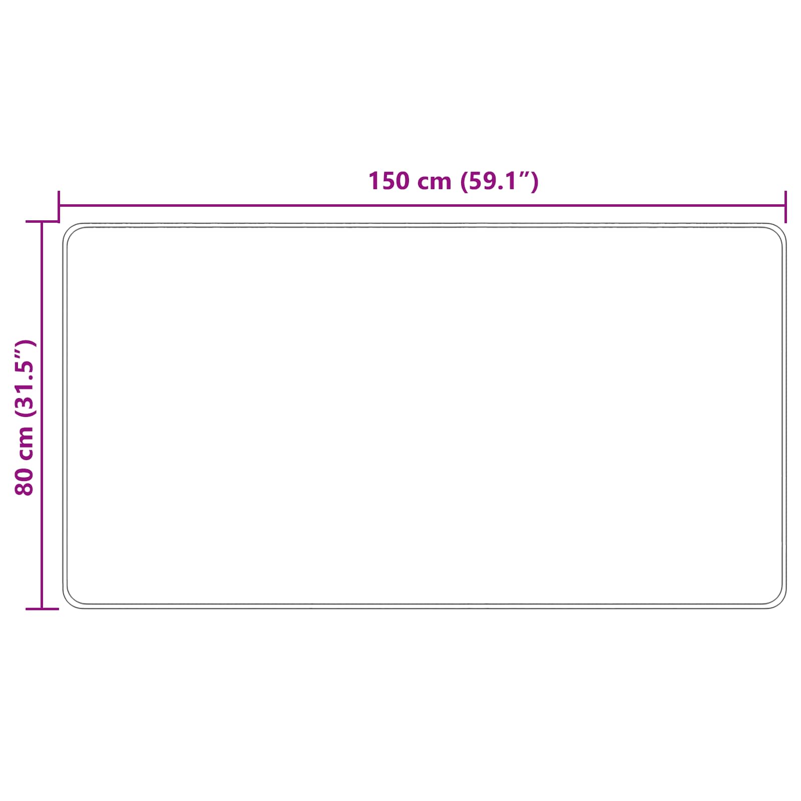 Traka za tepih MARSA Žuta 80 x 150 cm Poliester i PVC