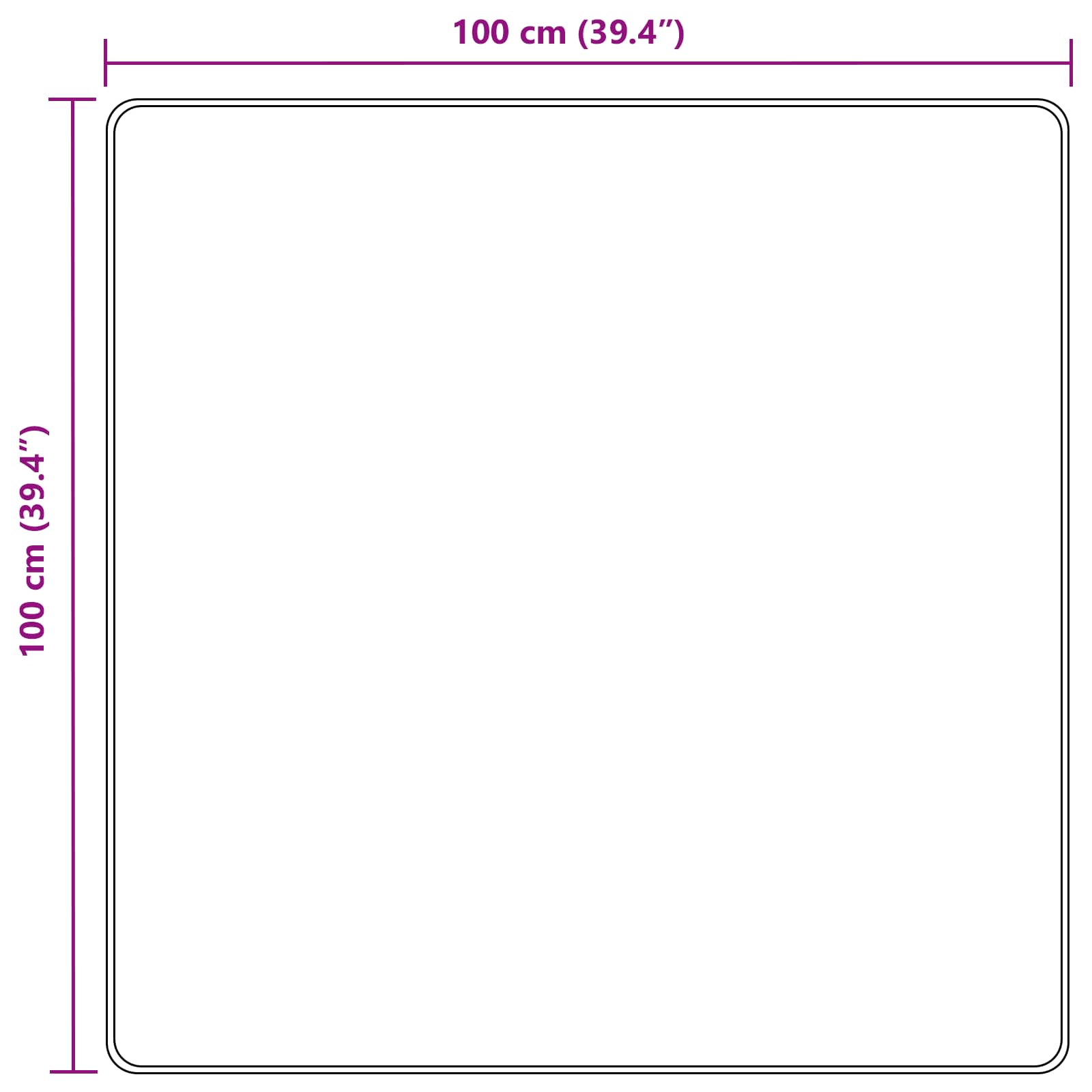 Traka za tepih MARSA Žuta 100 x 100 cm Poliester i PVC