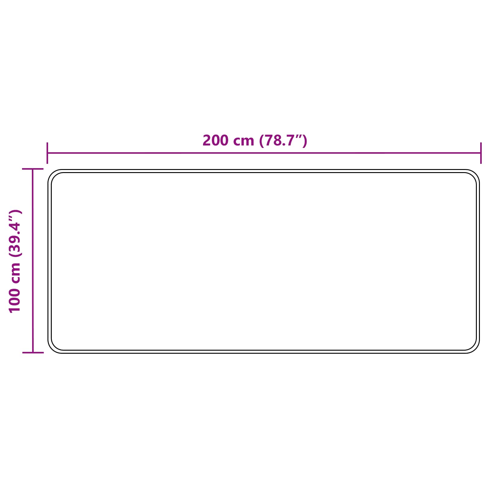 Traka za tepih MARSA Žuta 100 x 200 cm Poliester i PVC