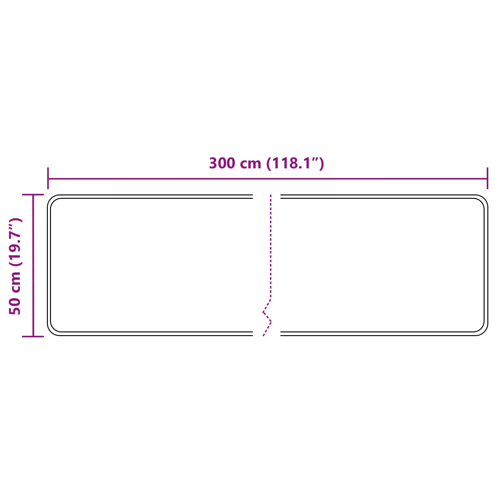 Traka za tepih MARSA Šareni 50 x 300 cm Poliester i PVC