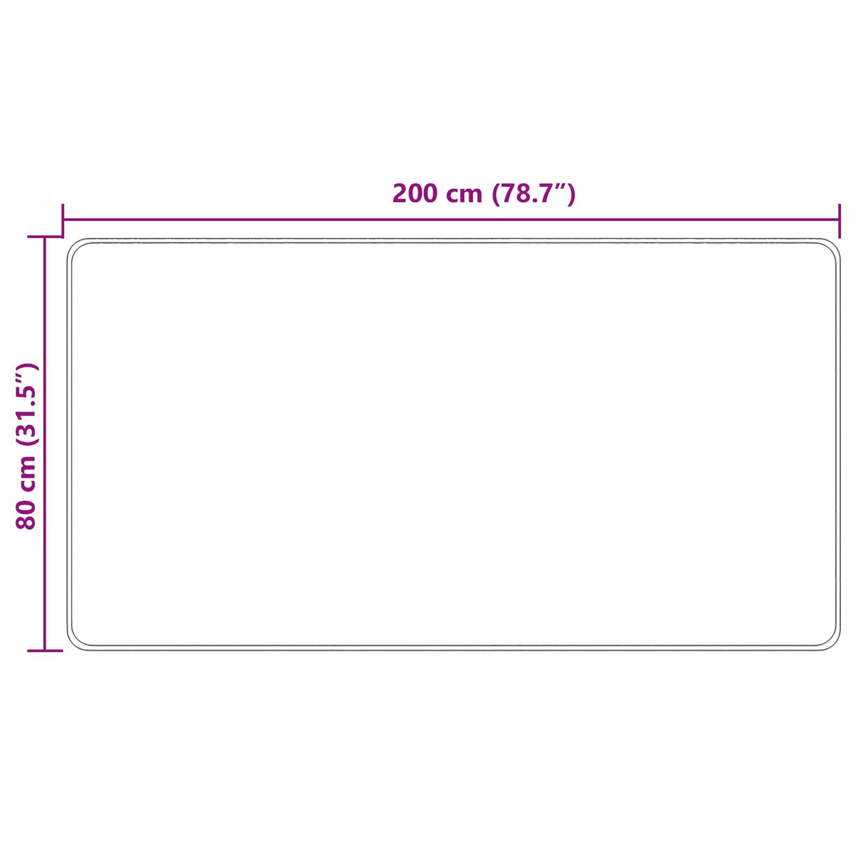 Traka za tepih MARSA Šareni 80 x 200 cm Poliester i PVC