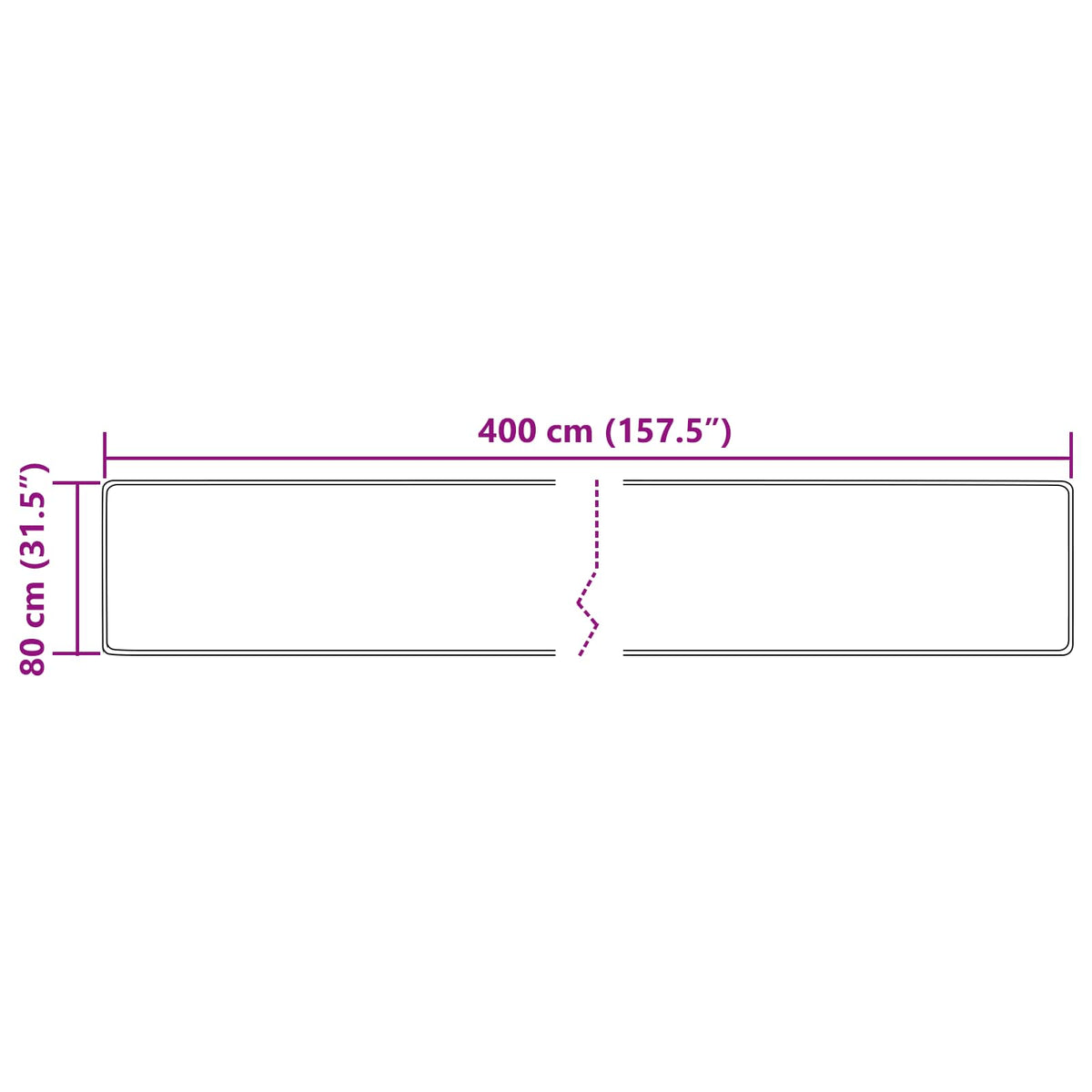 Traka za tepih MARSA Šareni 80 x 400 cm Poliester i PVC