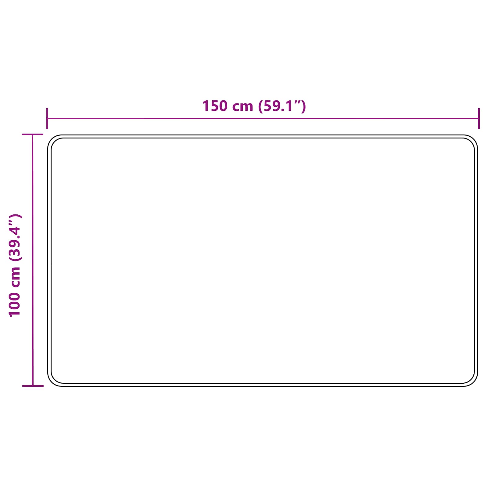 Traka za tepih MARSA Šareni 100 x 150 cm Poliester i PVC