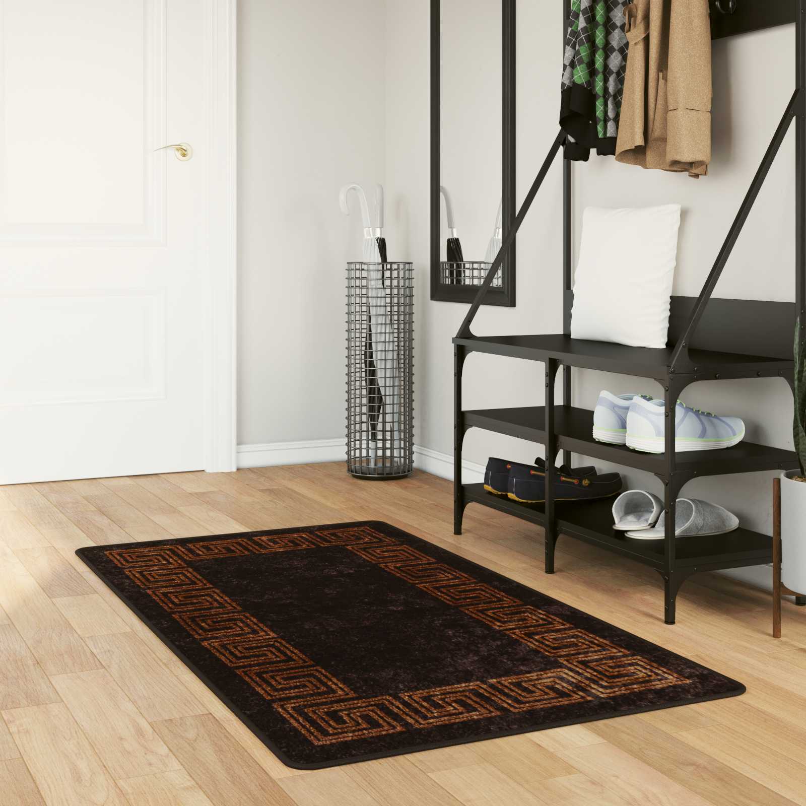 Traka za tepih MARSA Crna 100 x 150 cm Poliester i PVC