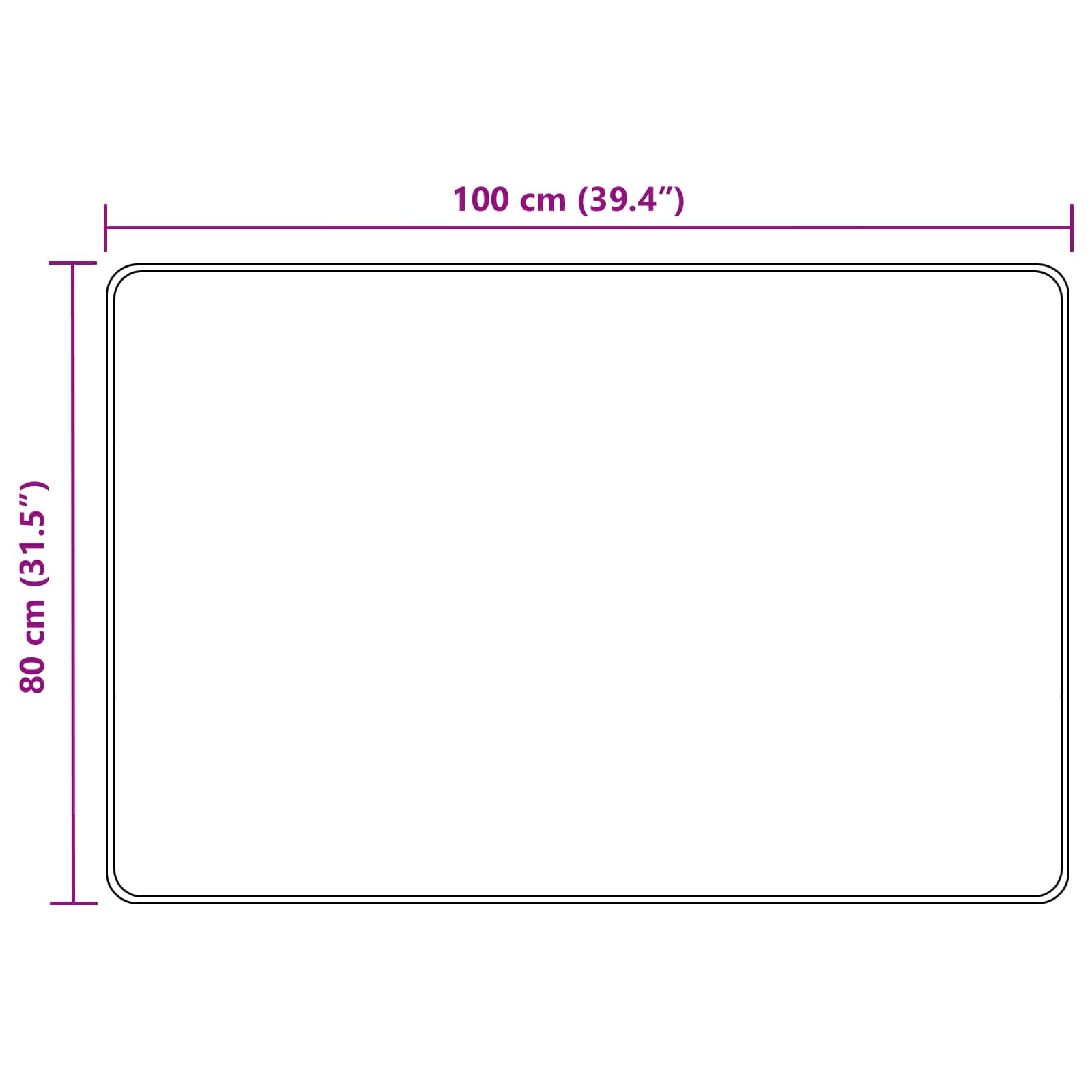 Traka za tepih MARSA Bijeli 80 x 100 cm Poliester i PVC