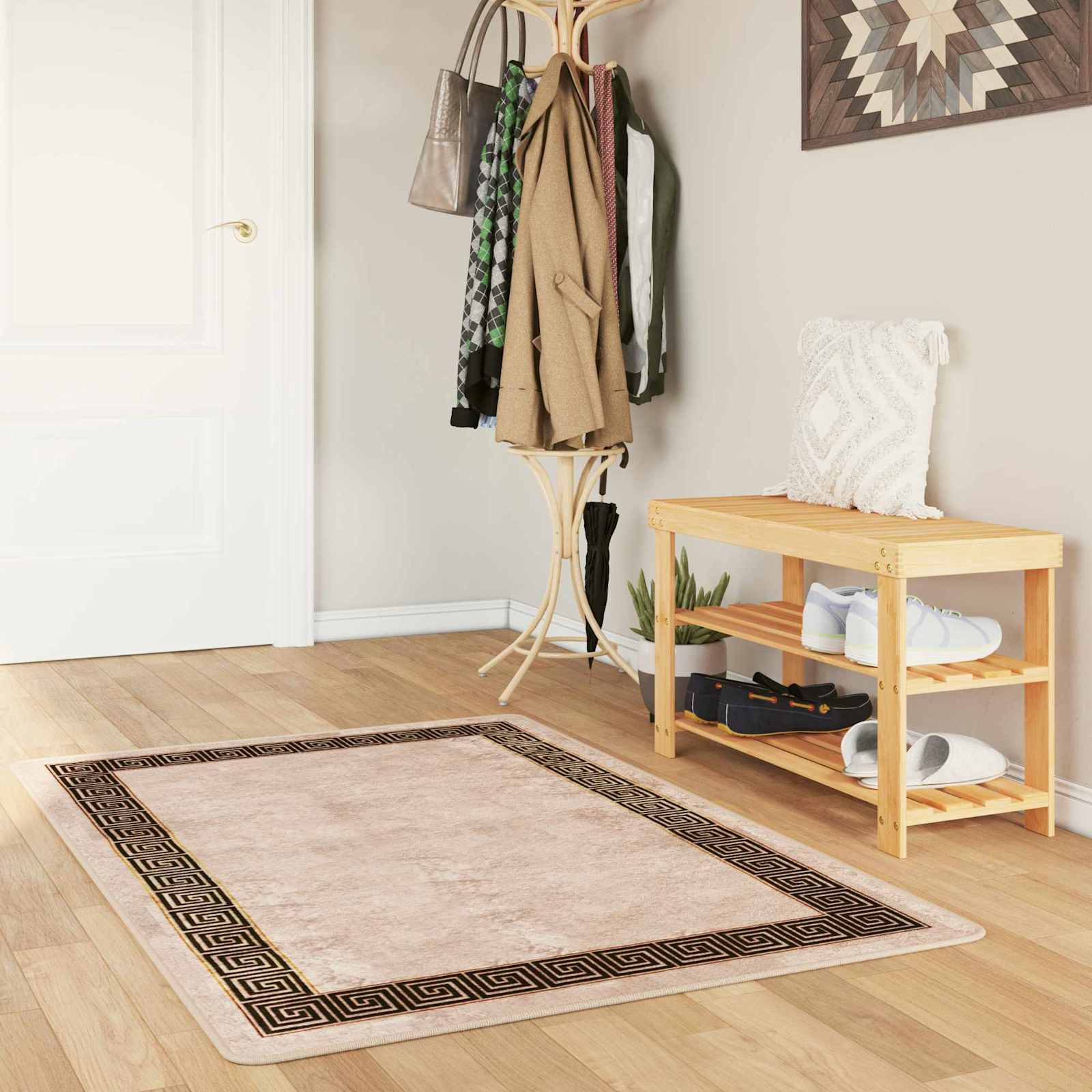 Traka za tepih MARSA Crna 80 x 100 cm Poliester i PVC