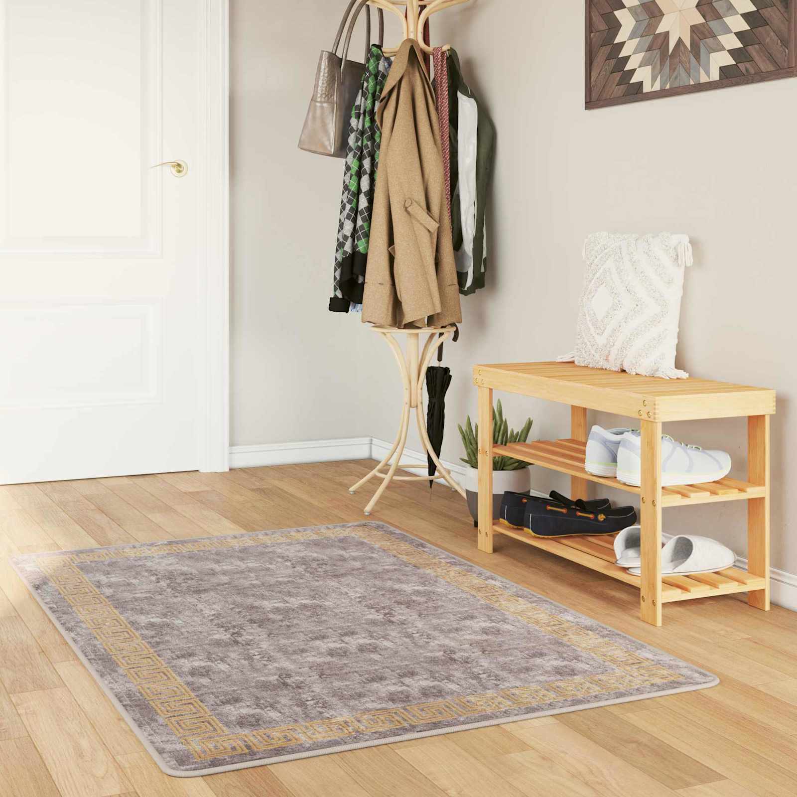 Traka za tepih MARSA Sivi 80 x 100 cm Poliester i PVC