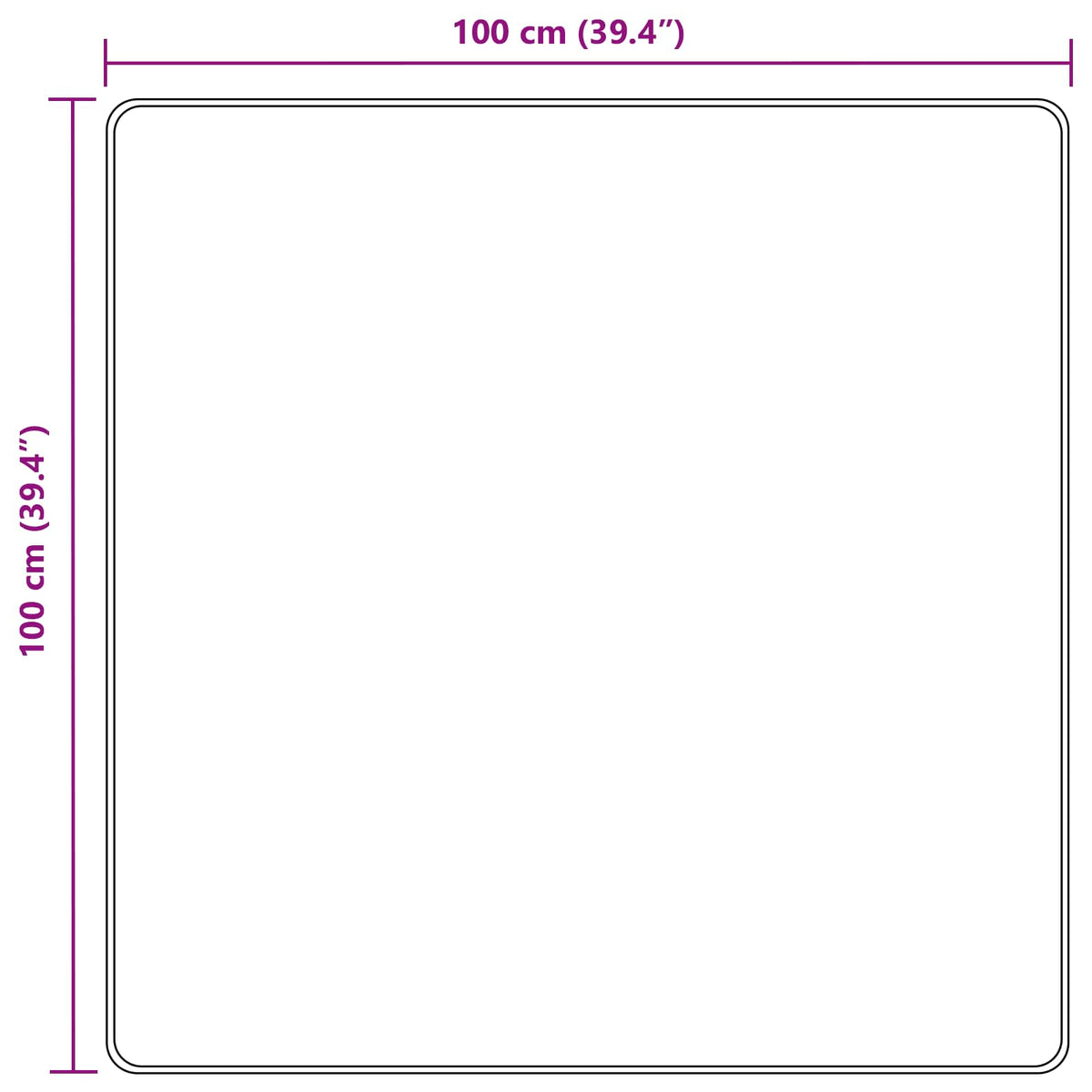 Traka za tepih MARSA Sivi 100 x 100 cm Poliester i PVC