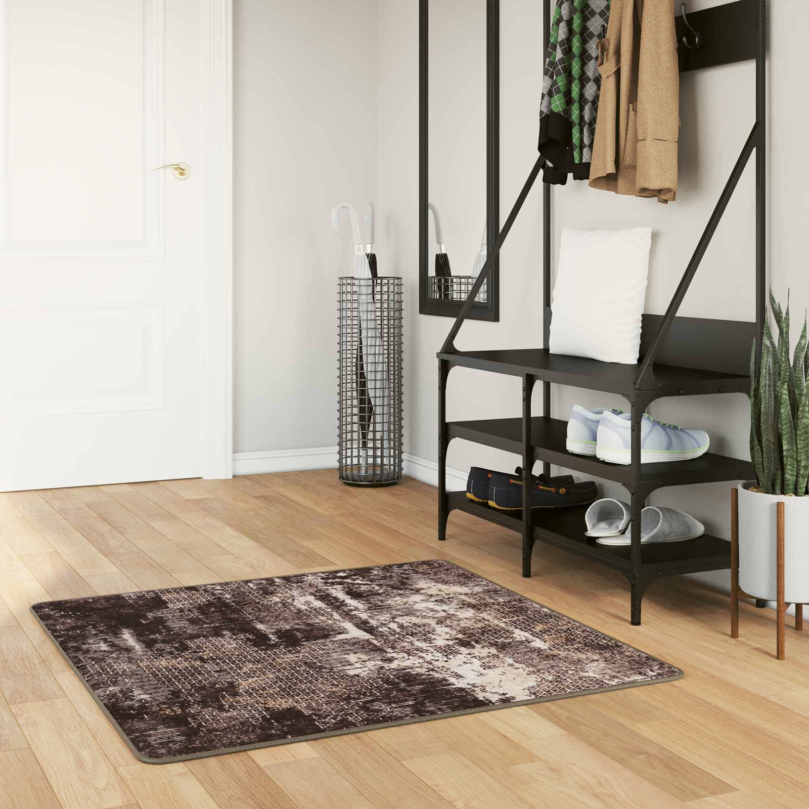 Traka za tepih MARSA Crna 100 x 100 cm Poliester i PVC