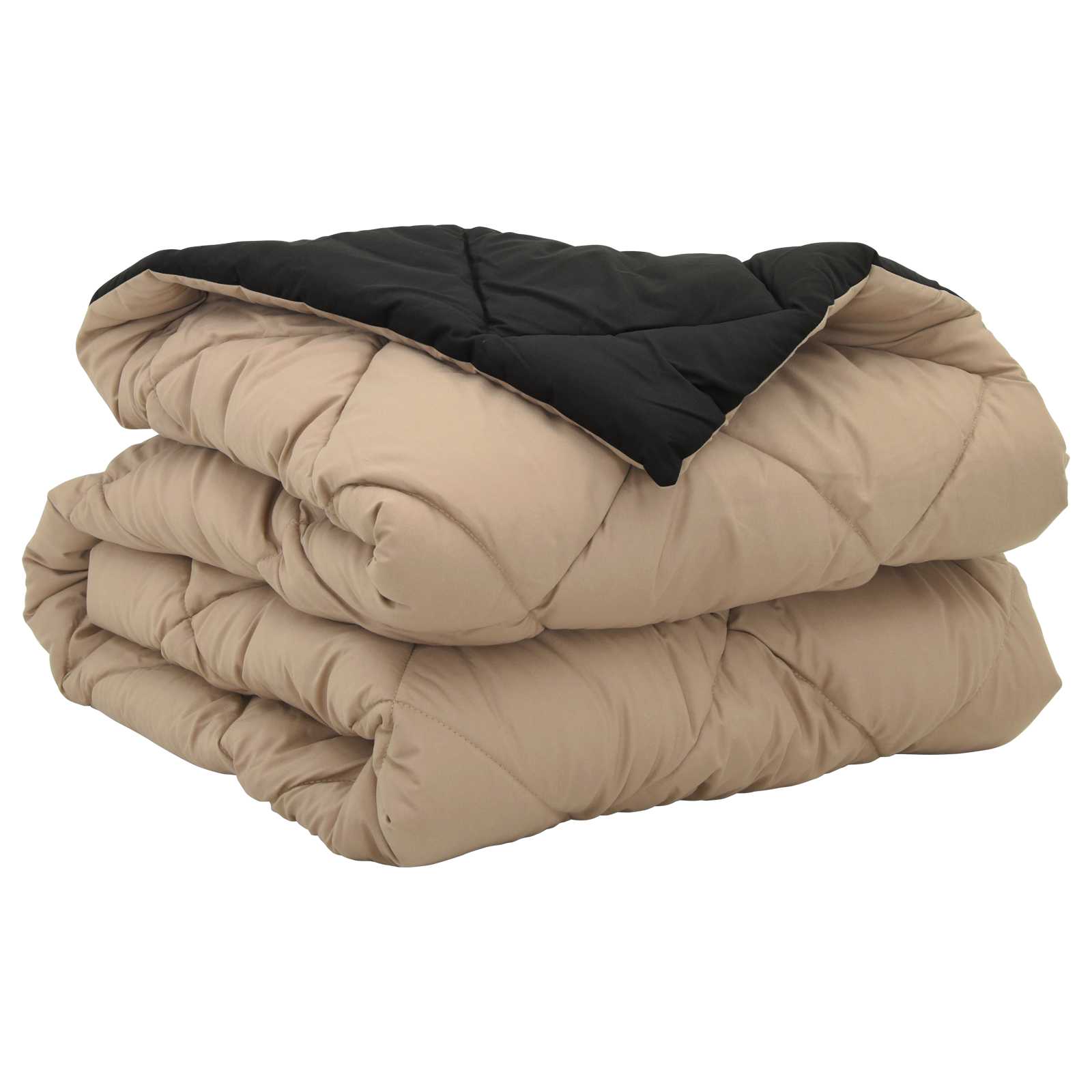 Ljetni pokrivač Crna i taupe 200 x 155 cm Mikrovlakna