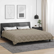 Zimska pokrivača Svijetlo siva 200 x 200 cm Mikrovlakna