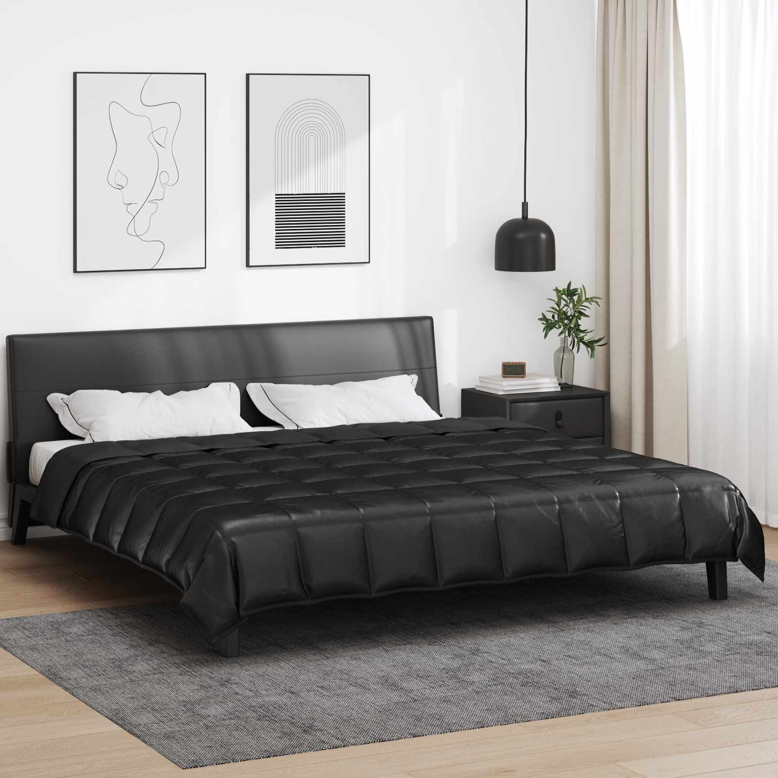 Puni pokrivač za cijelu godinu Crna 200 x 240 cm