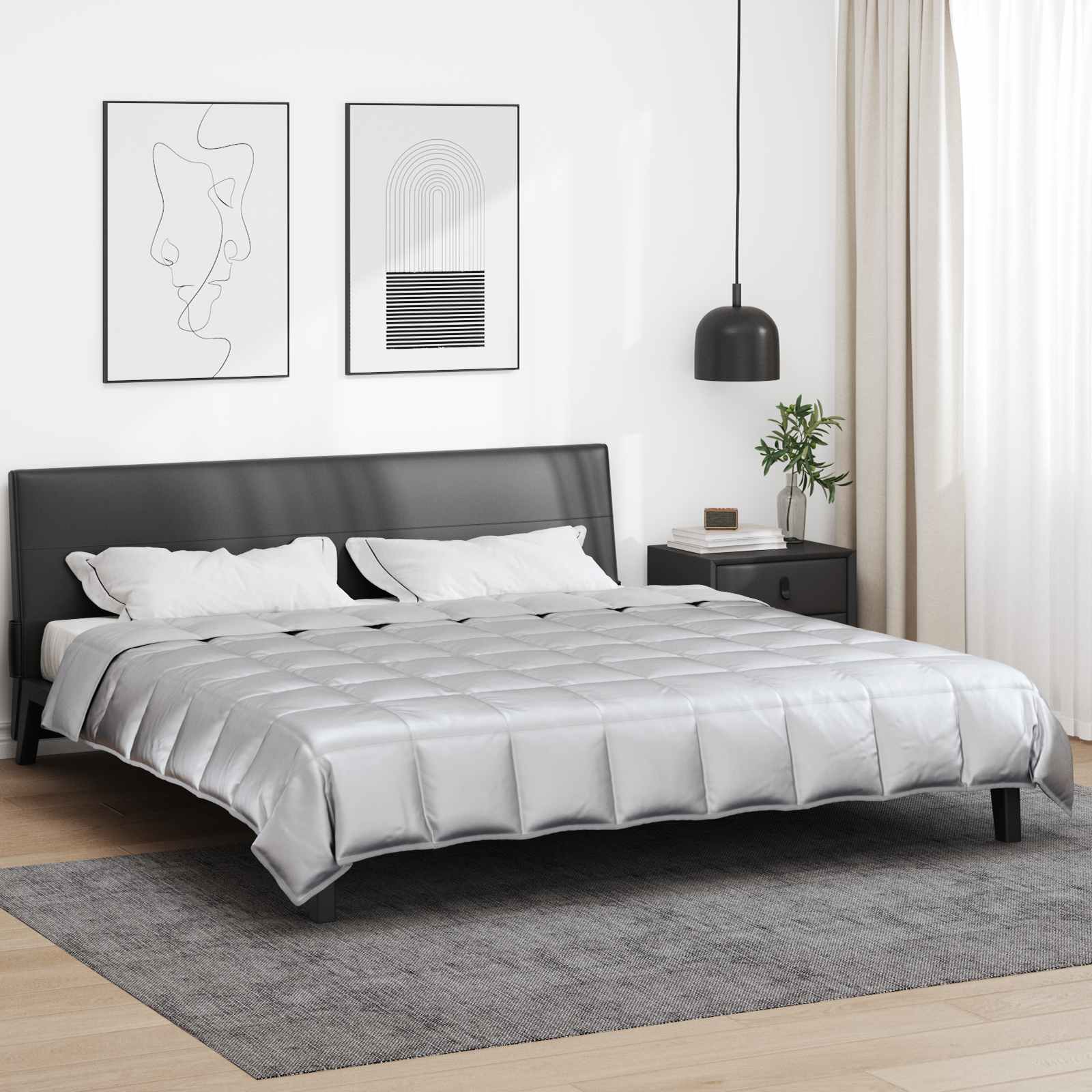 Puni pokrivač za cijelu godinu Srebrno 200 x 220 cm