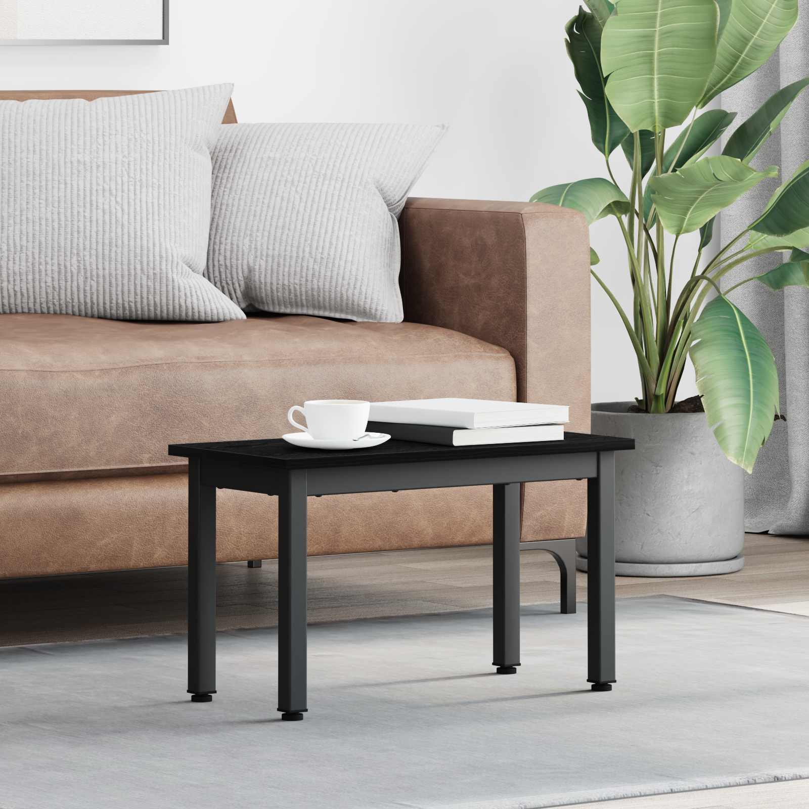 Kava Stol Crni hrast 60 x 30 x 36 cm Konstruirano drvo