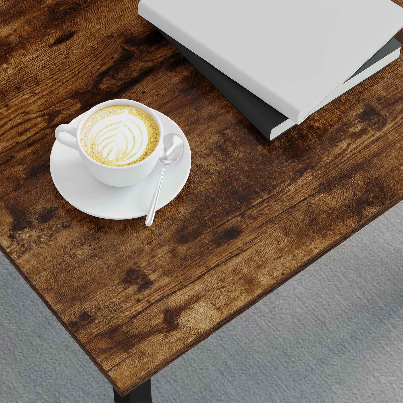 Kava Stol Dimni hrast 60 x 30 x 36 cm Konstruirano drvo