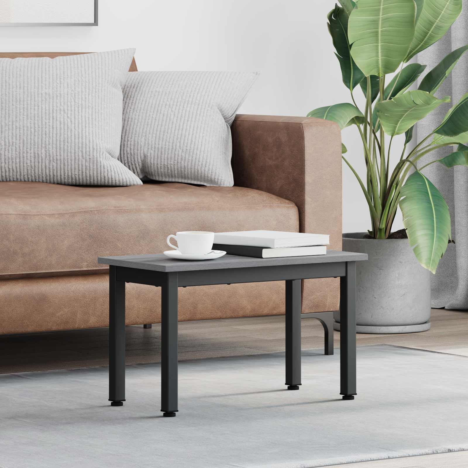 Kava Stol Siva Sonoma 60 x 30 x 36 cm Konstruirano drvo