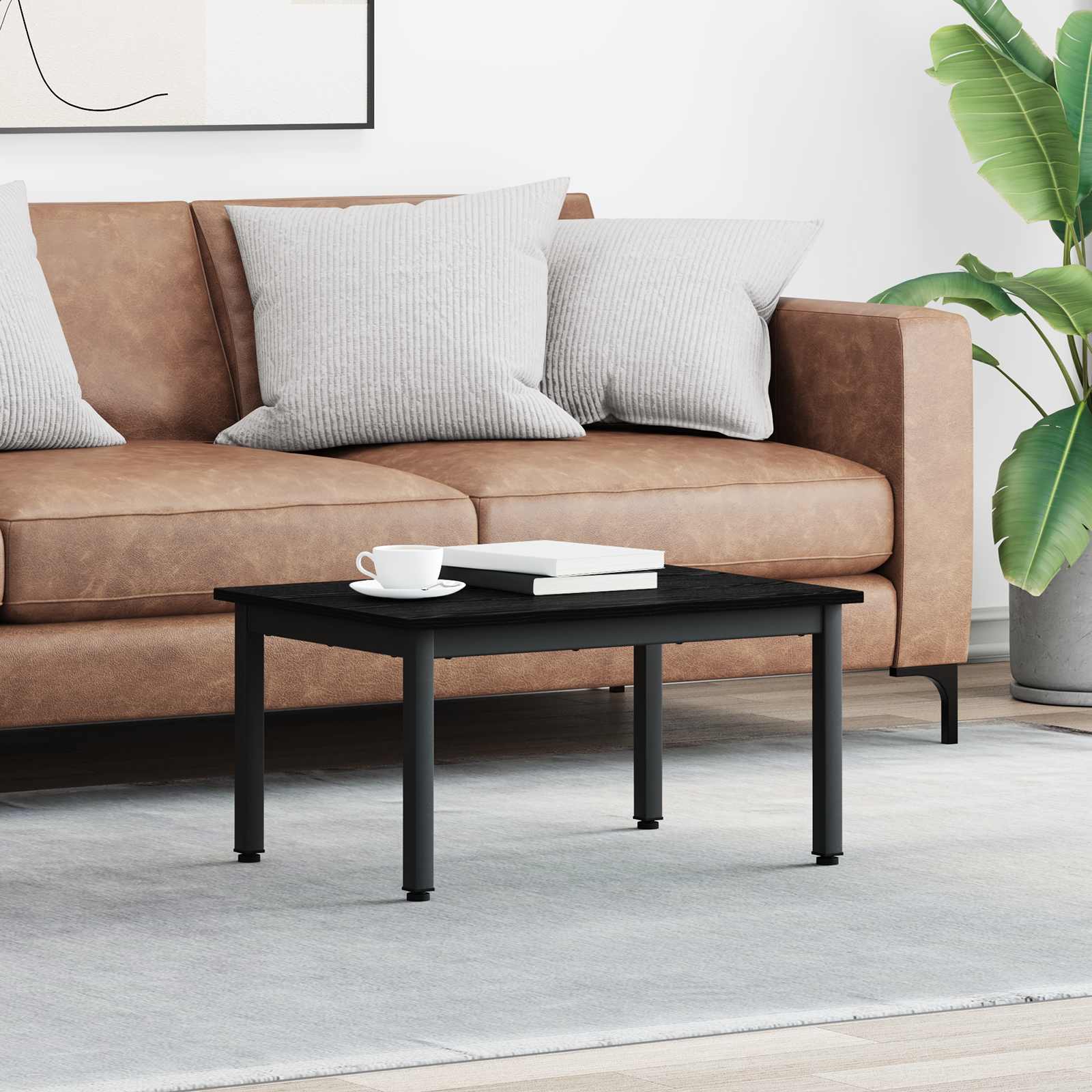 Kava Stol Crni hrast 70 x 50 x 36 cm Konstruirano drvo