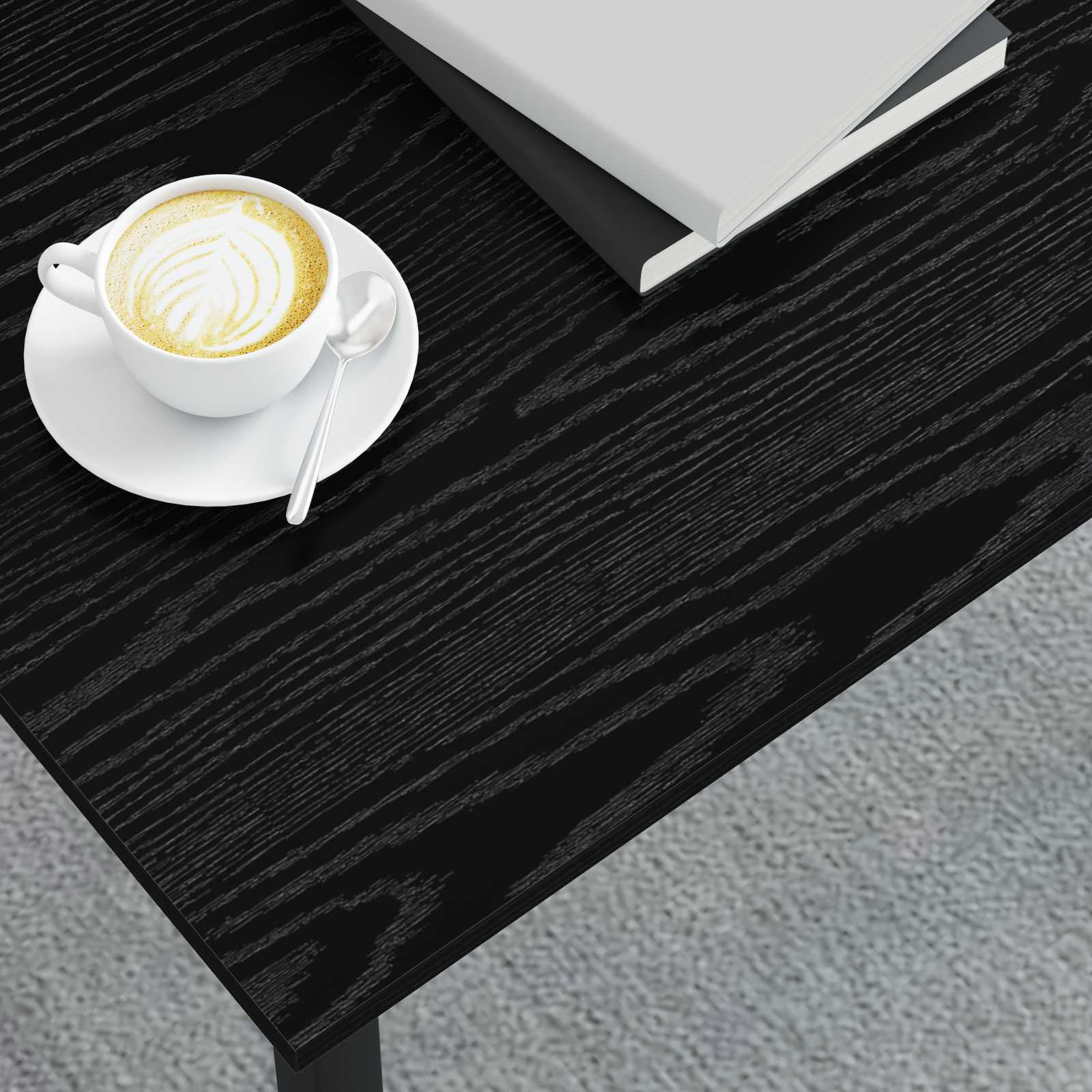 Kava Stol Crni hrast 70 x 50 x 36 cm Konstruirano drvo