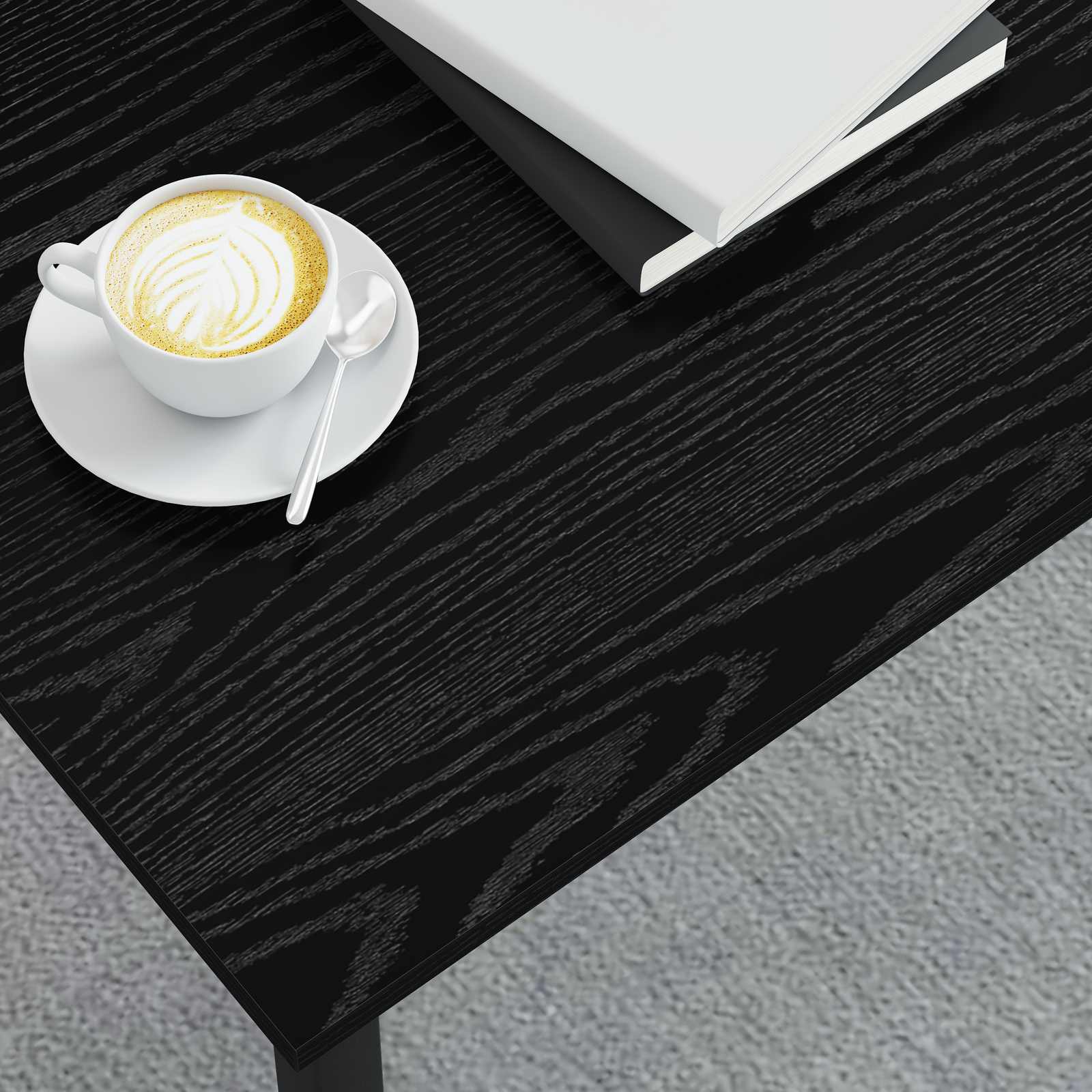 Kava Stol Crni hrast 100 x 50 x 45 cm Konstruirano drvo