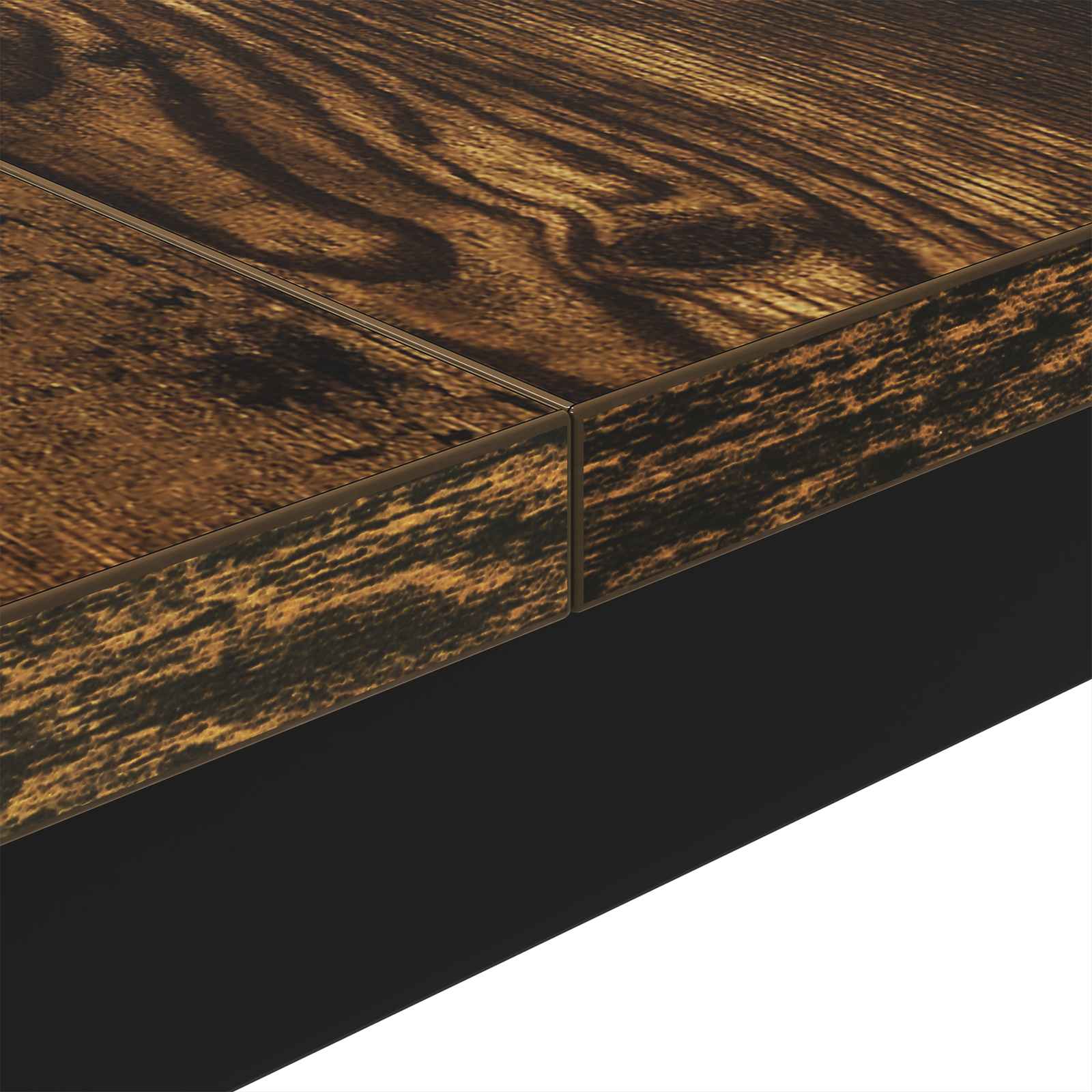 Kava Stol Dimni hrast 80 x 80 x 45 cm Konstruirano drvo