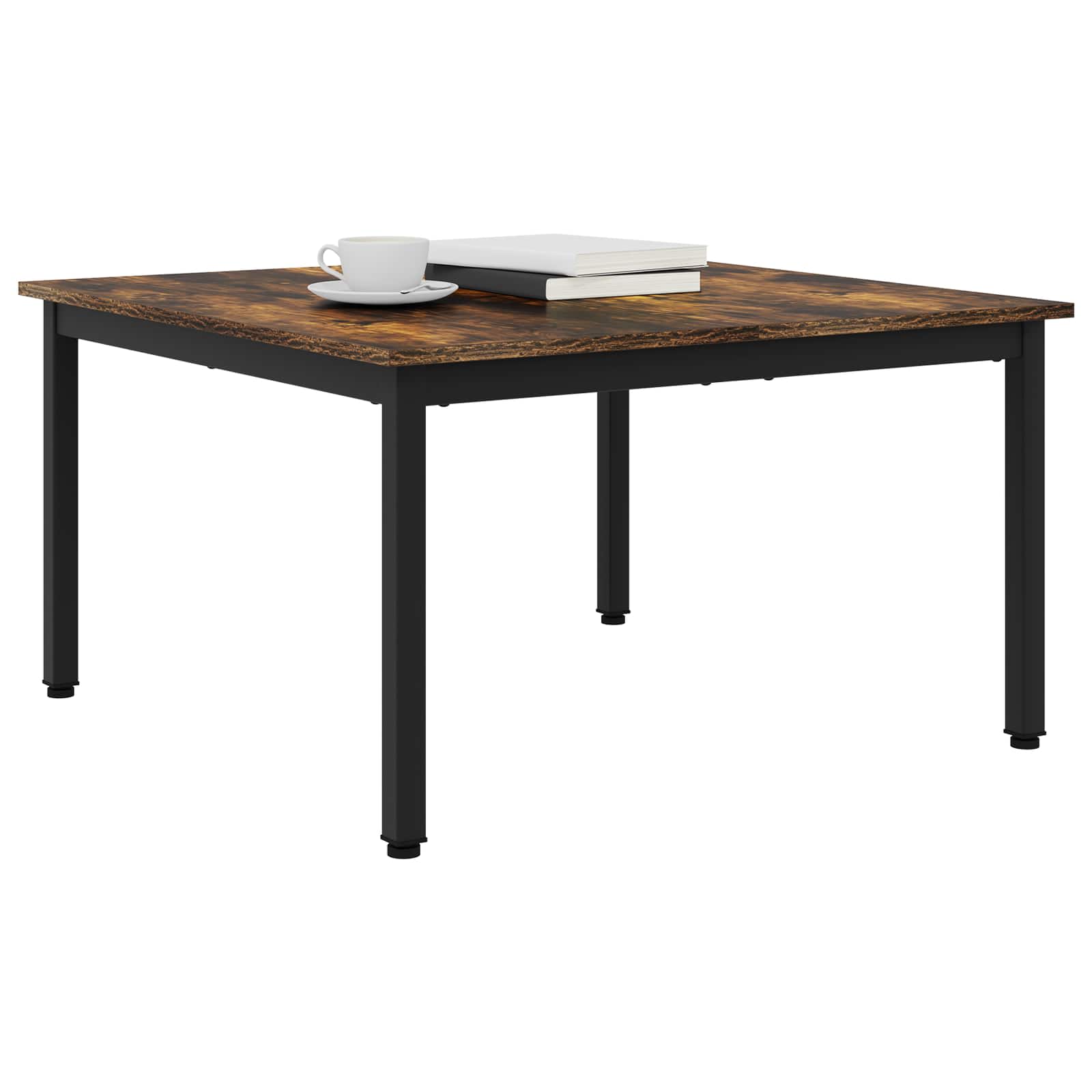 Kava Stol Dimni hrast 80 x 80 x 45 cm Konstruirano drvo