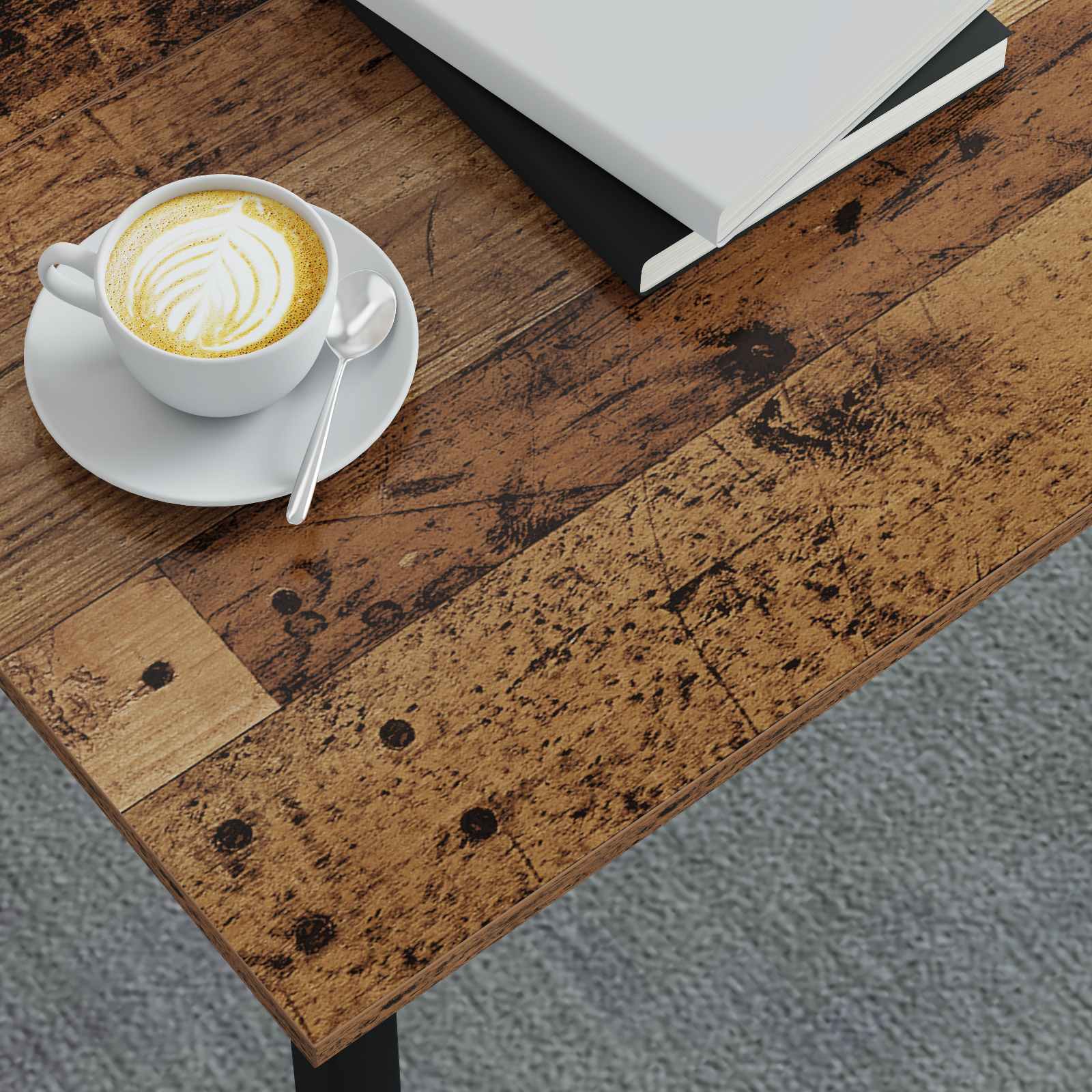 Kava Stol Staro drvo 80 x 80 x 45 cm Konstruirano drvo