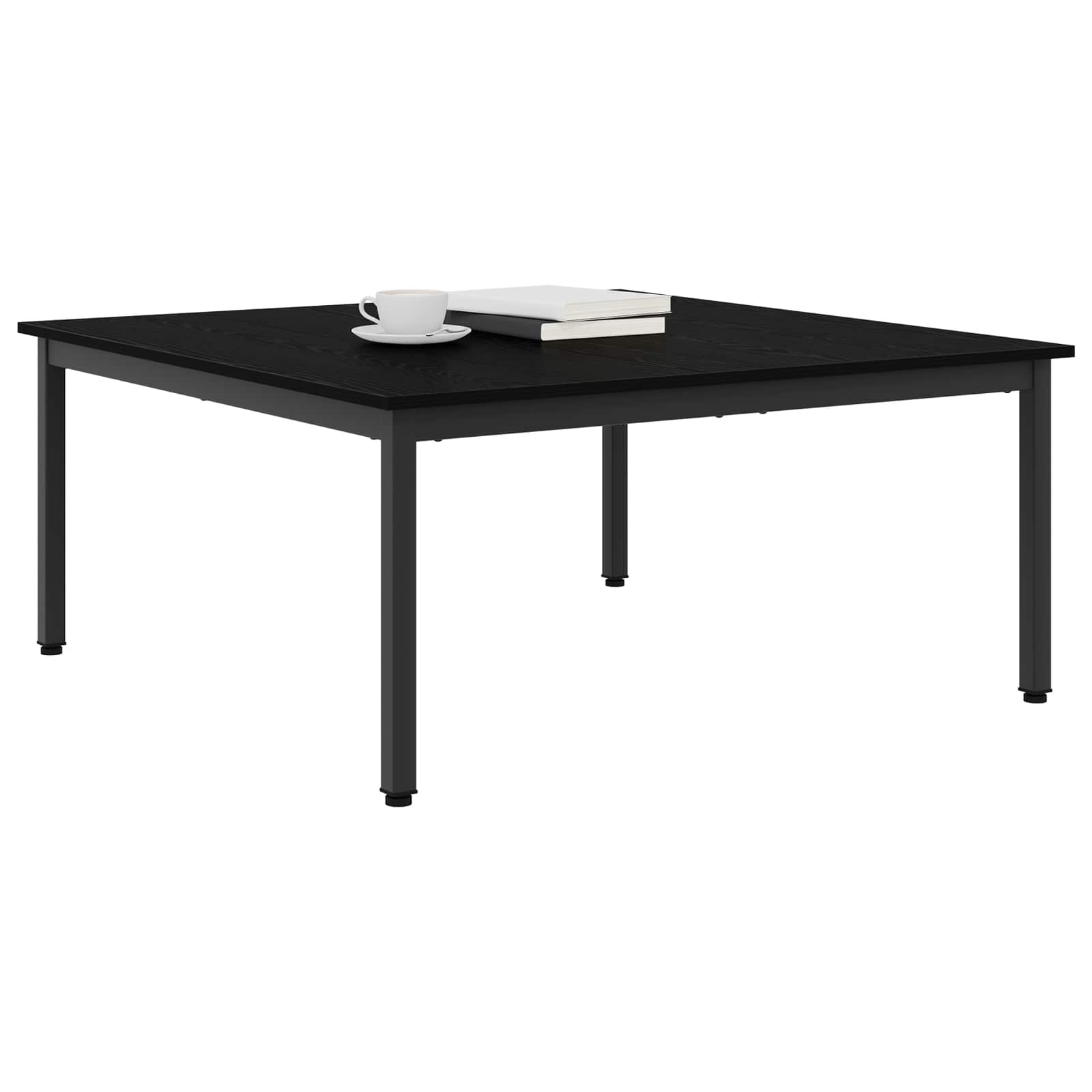 Kava Stol Crni hrast 100 x 100 x 45 cm Konstruirano drvo