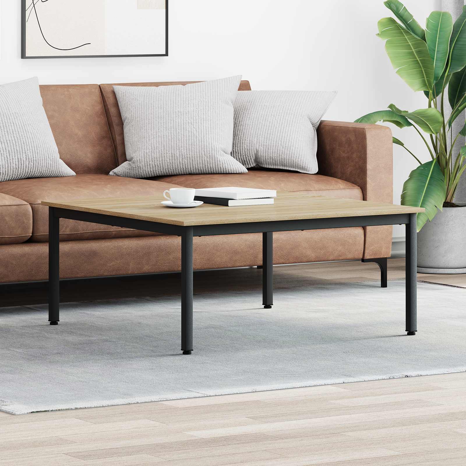 Kava Stol Sonoma 100 x 100 x 45 cm Konstruirano drvo