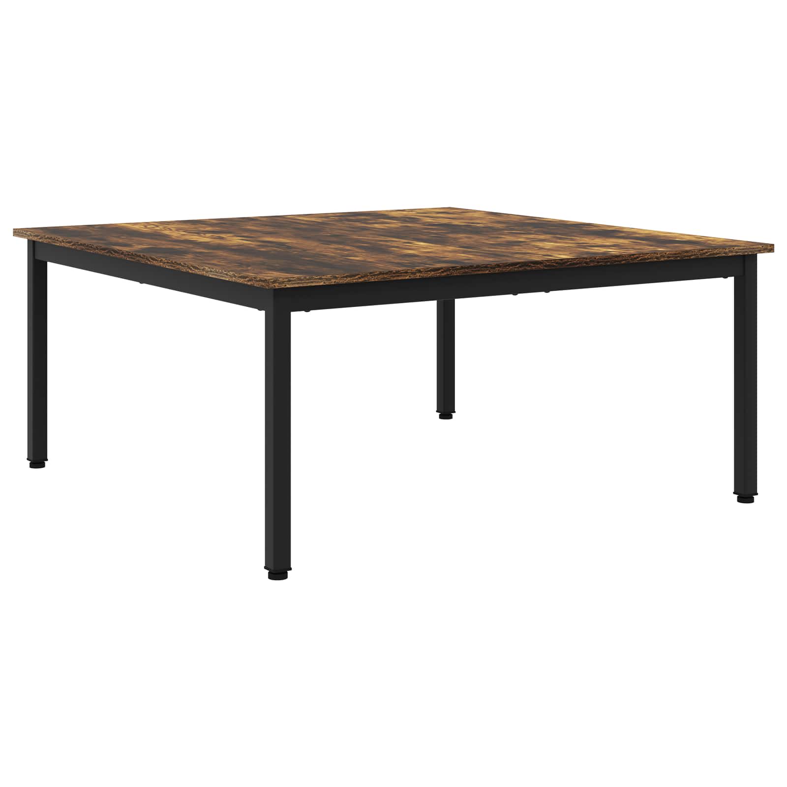 Kava Stol Dimni hrast 100 x 100 x 45 cm Konstruirano drvo
