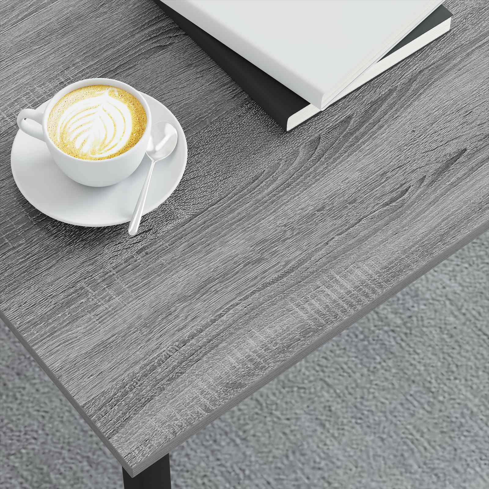 Kava Stol Siva Sonoma 100 x 100 x 45 cm Konstruirano drvo